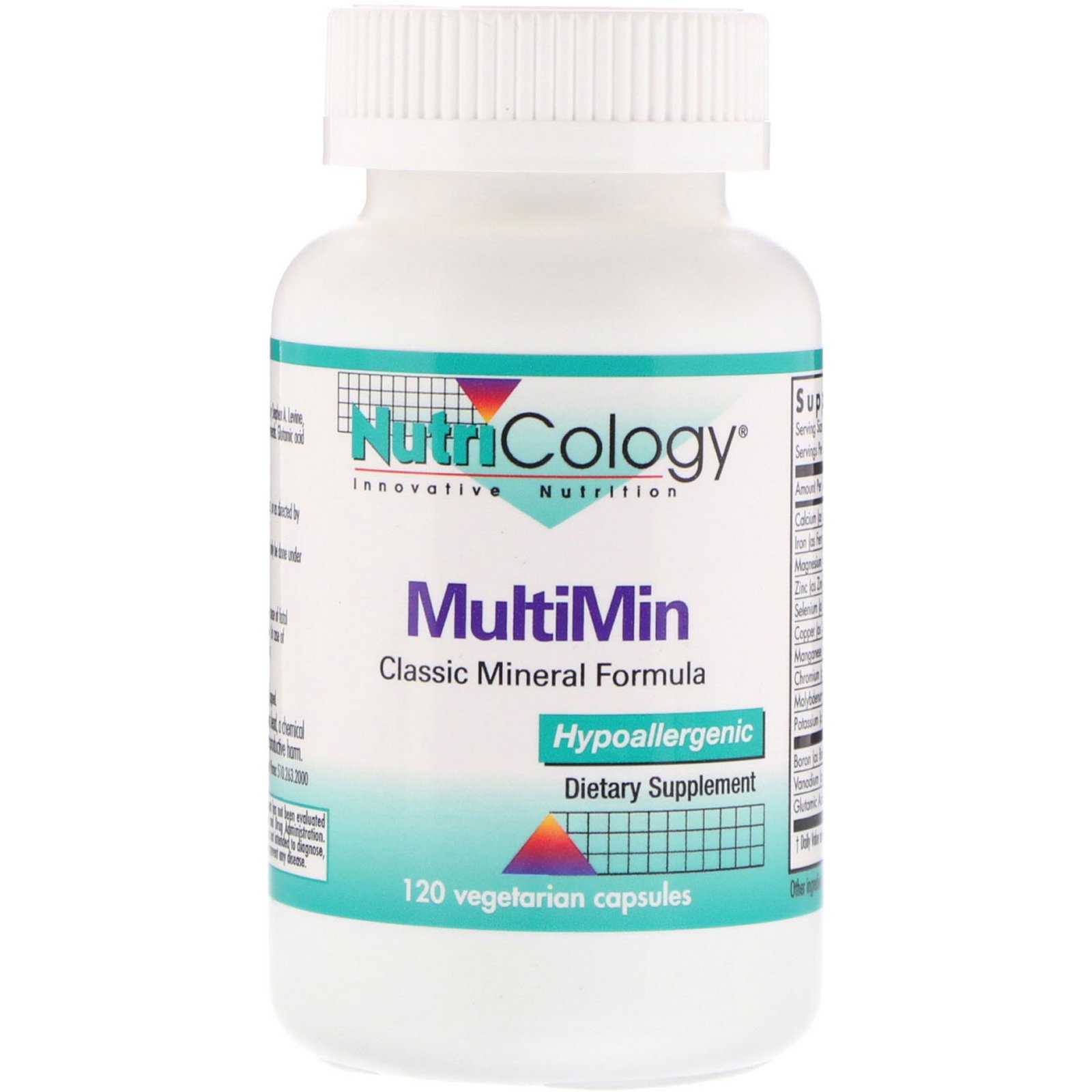 Nutricology, MultiMin, 120 Cápsulas Vegetarianas
