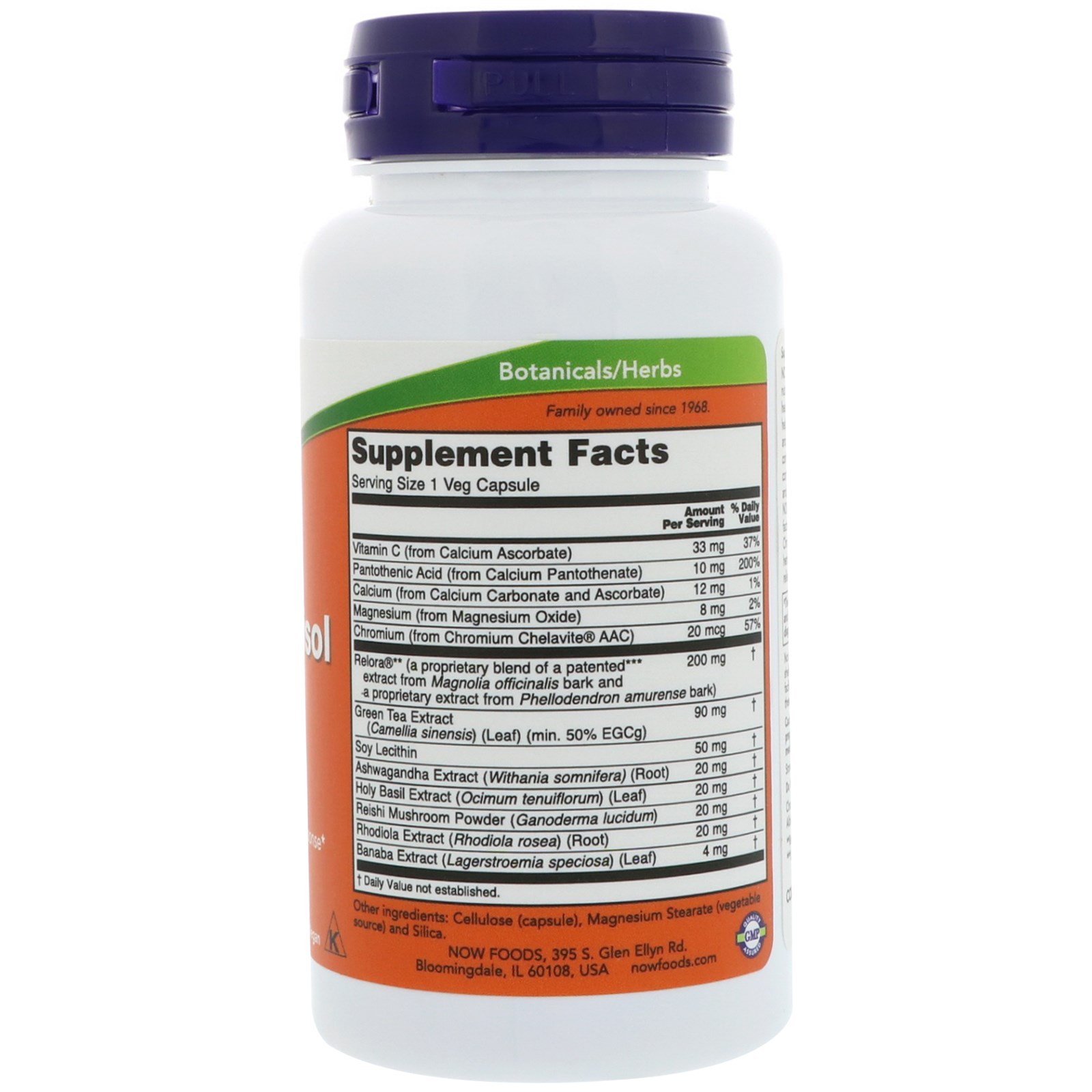 Now Foods, Super Cortisol Support, 90 Cápsulas Vegetais - Imagem 2