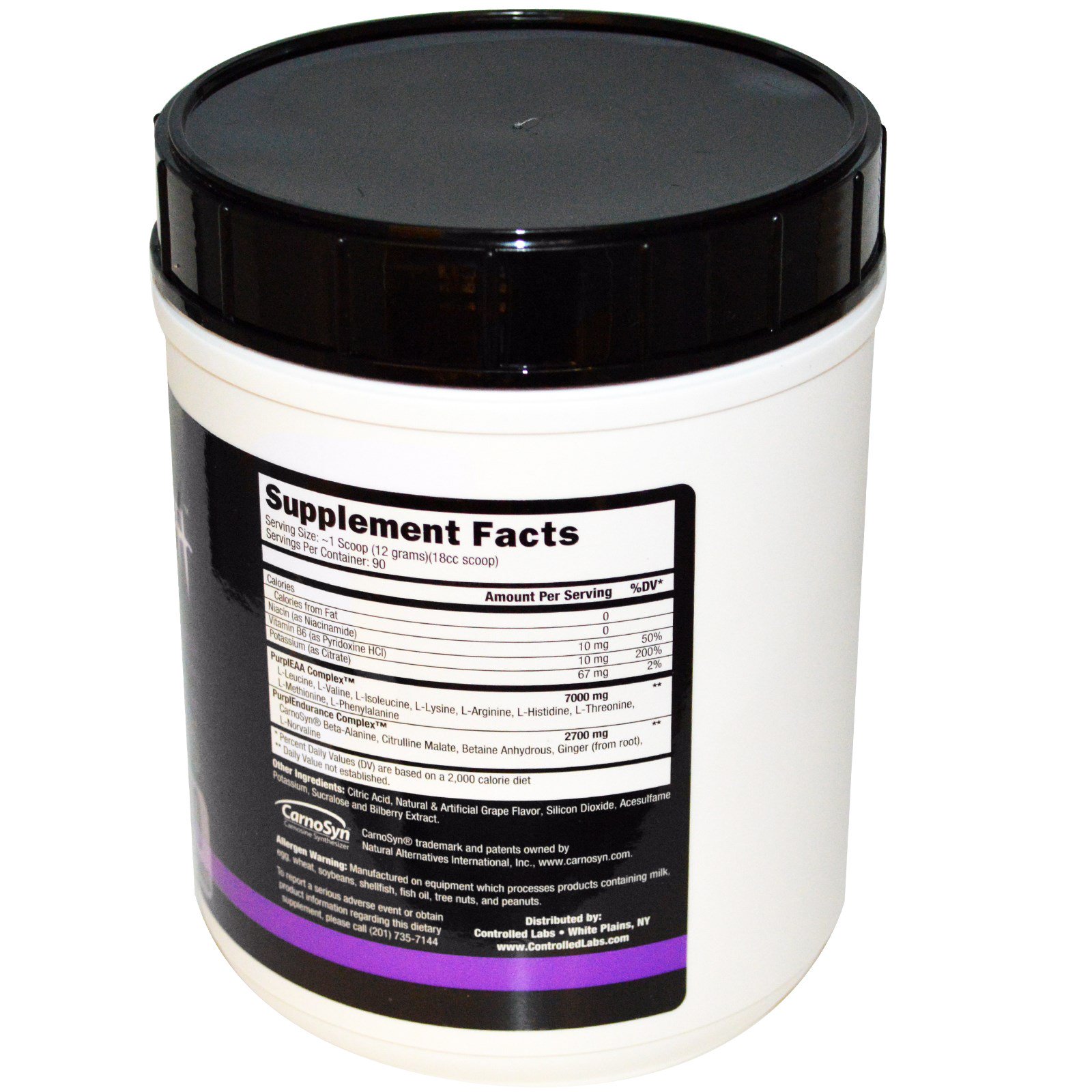 Controlled Labs, Purple Wraath, Juicy Grape, 2,39 lbs (1084 g) - Imagem 2