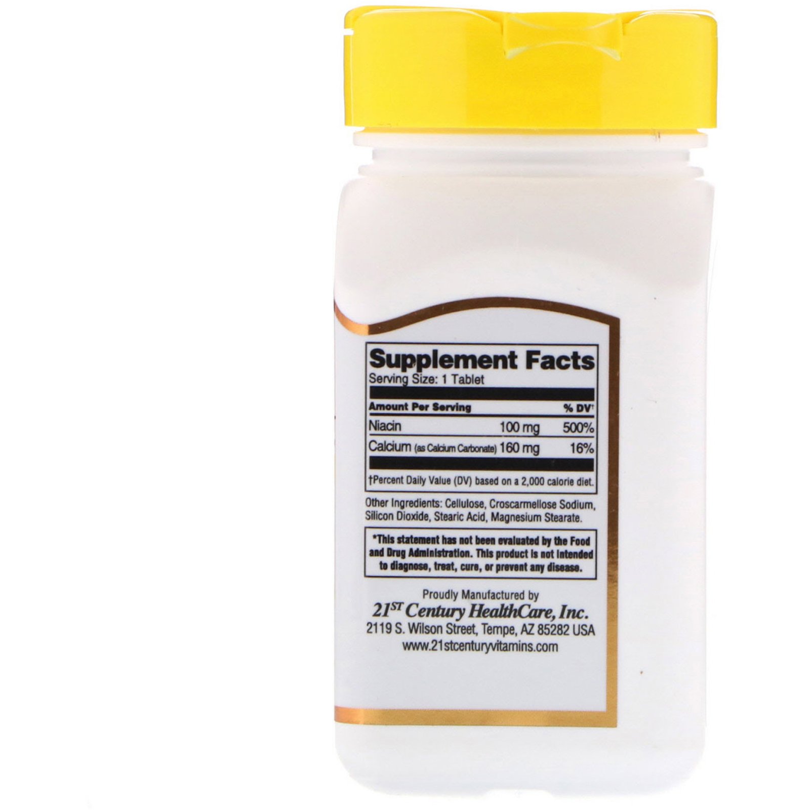 21st Century, Niacina, 100 mg, 110 comprimidos - Imagem 2