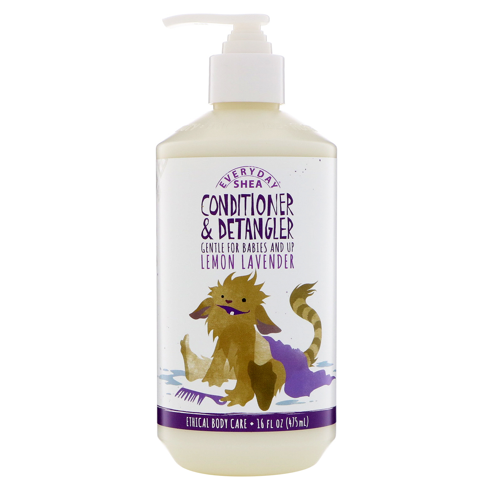 Alaffia, Condicionador & Desembaraçante, Ideal para Bebês Pequenos e Maiores, Limão e Lavanda, 16 fl oz (475 ml)
