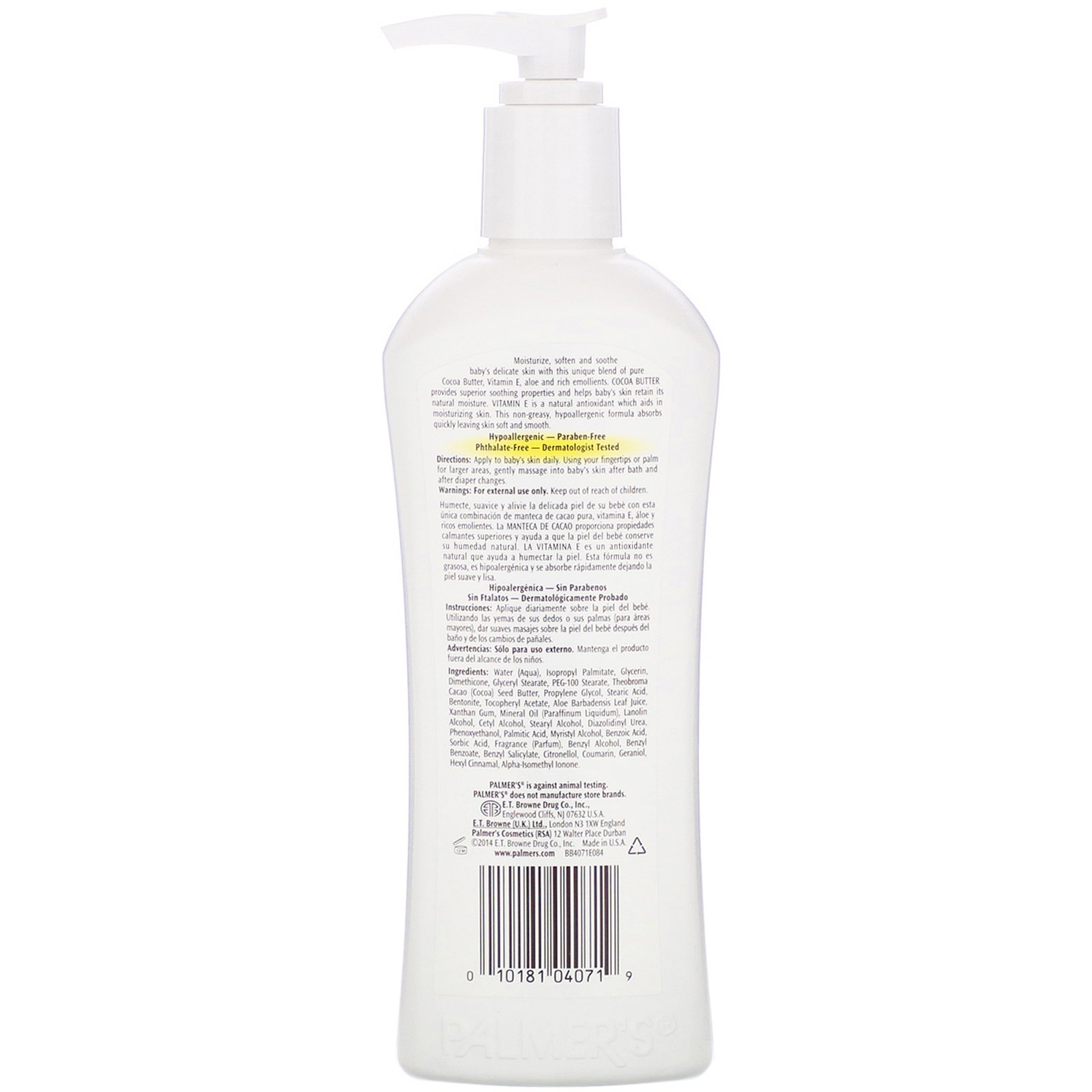 Palmer's, Fórmula de Manteiga de Cacau, Baby Butter, Loção Diária Suave, frasco de 8,5 oz (250 ml) - Imagem 2