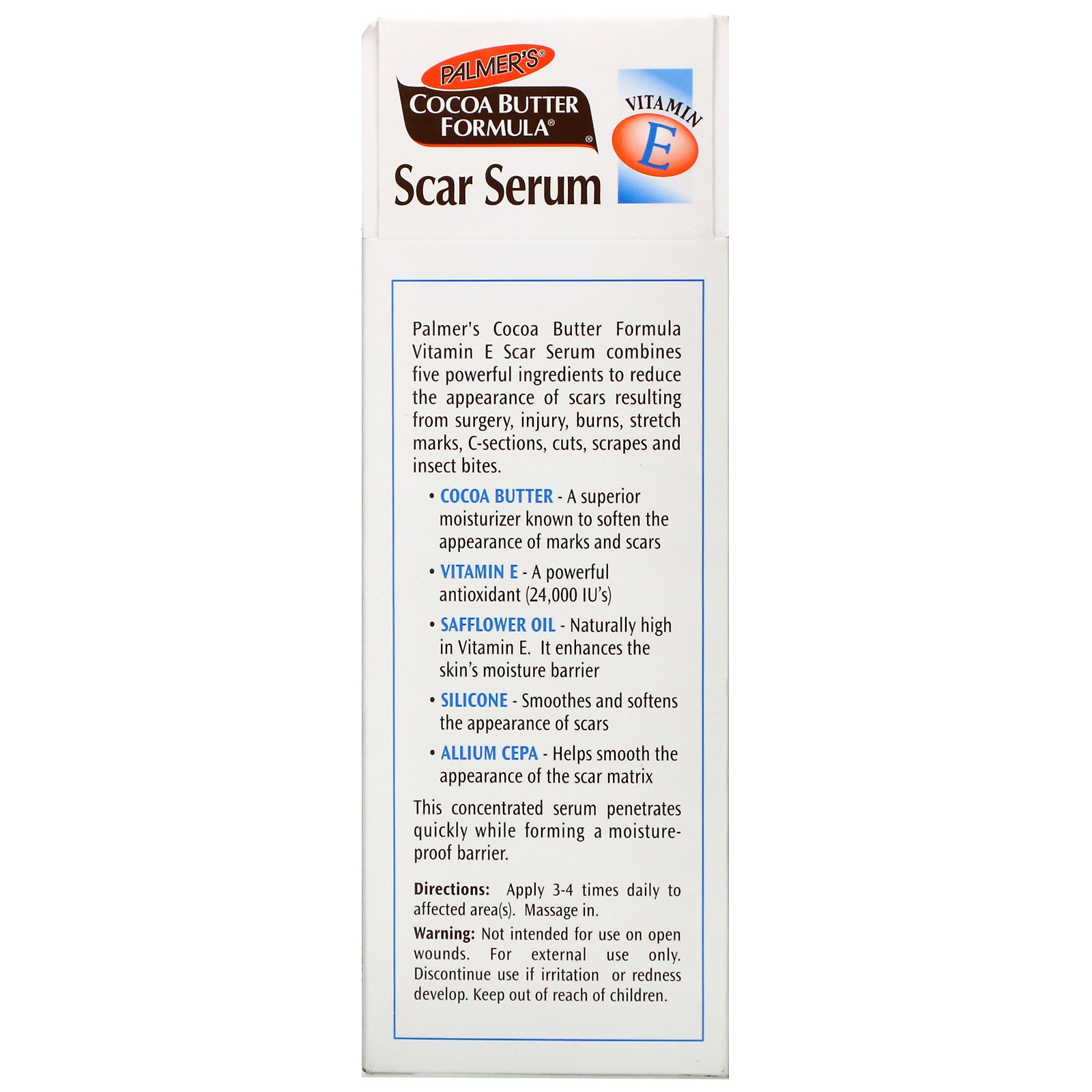 Palmer's, Serum para Cicatrizes, Fórmula Manteiga de Cacau, 1 fl oz (30 ml) - Imagem 3