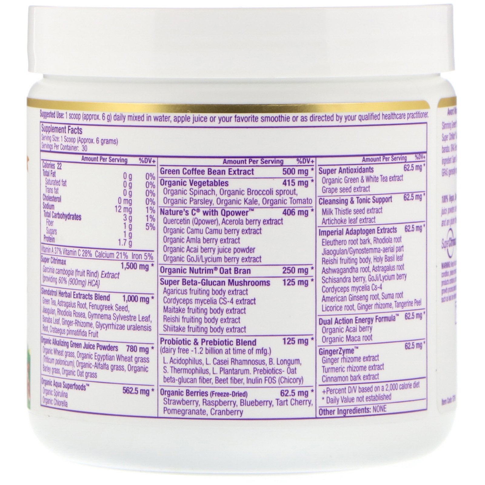 Paradise Herbs, Slimming Greens, 6.4 oz (182g) - Imagem 2