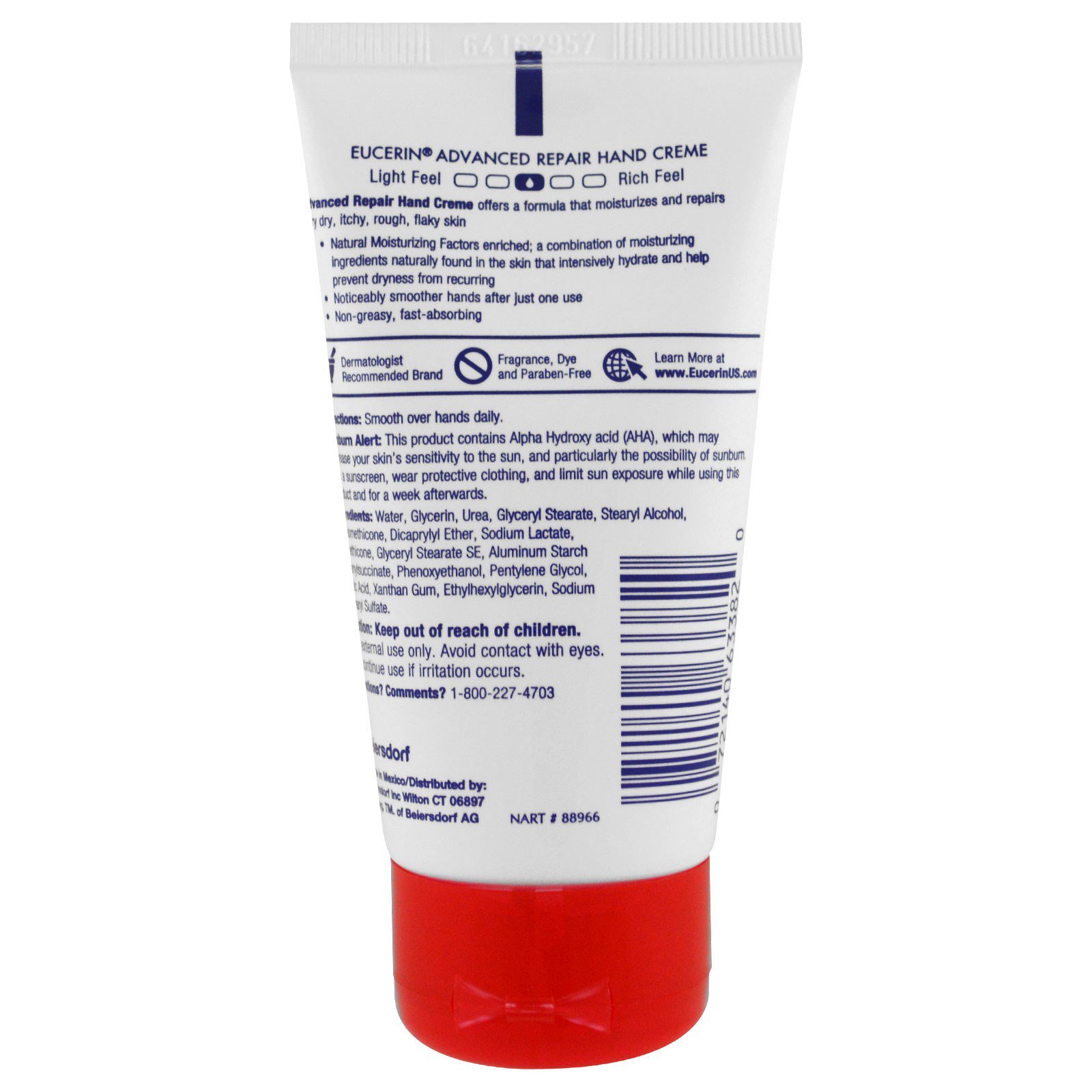 Eucerin, Creme para as Mãos Advanced Repair, Sem Perfume, 78 g (2,7 oz) - Imagem 2