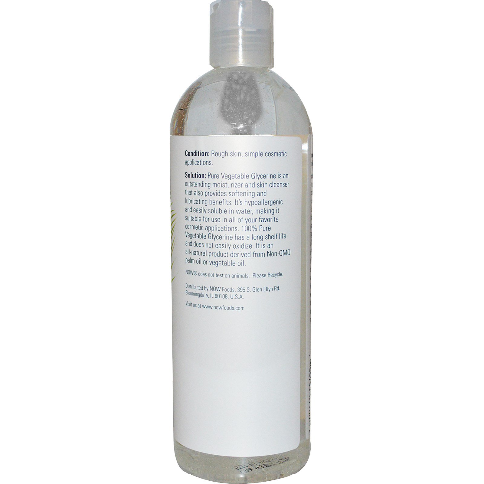 Now Foods, Soluções, Glicerina Vegetal, 473 ml (16 fl oz) - Imagem 2