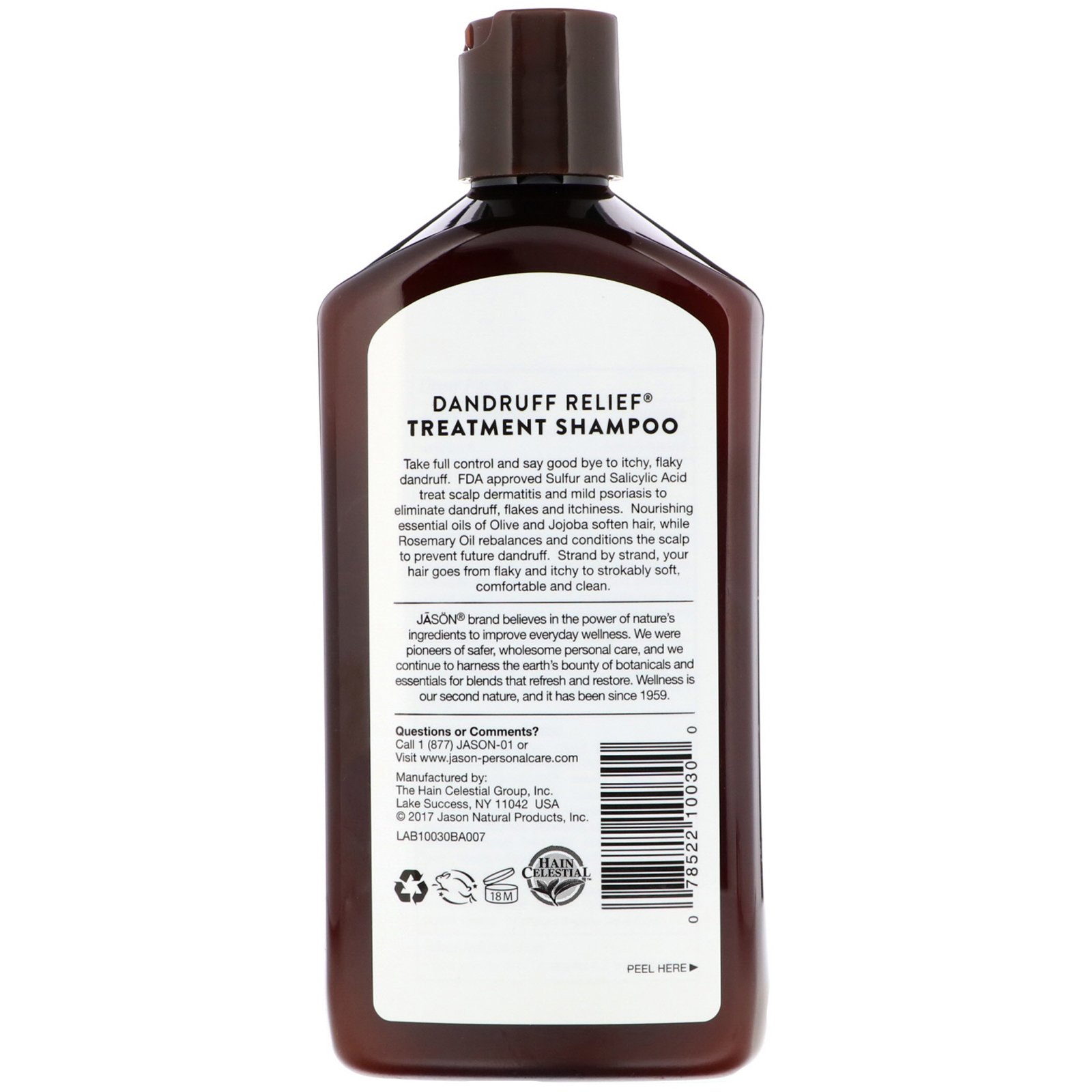 Jason Natural, Shampoo para Tratamento de Caspa, 355 ml (12 oz) - Imagem 2