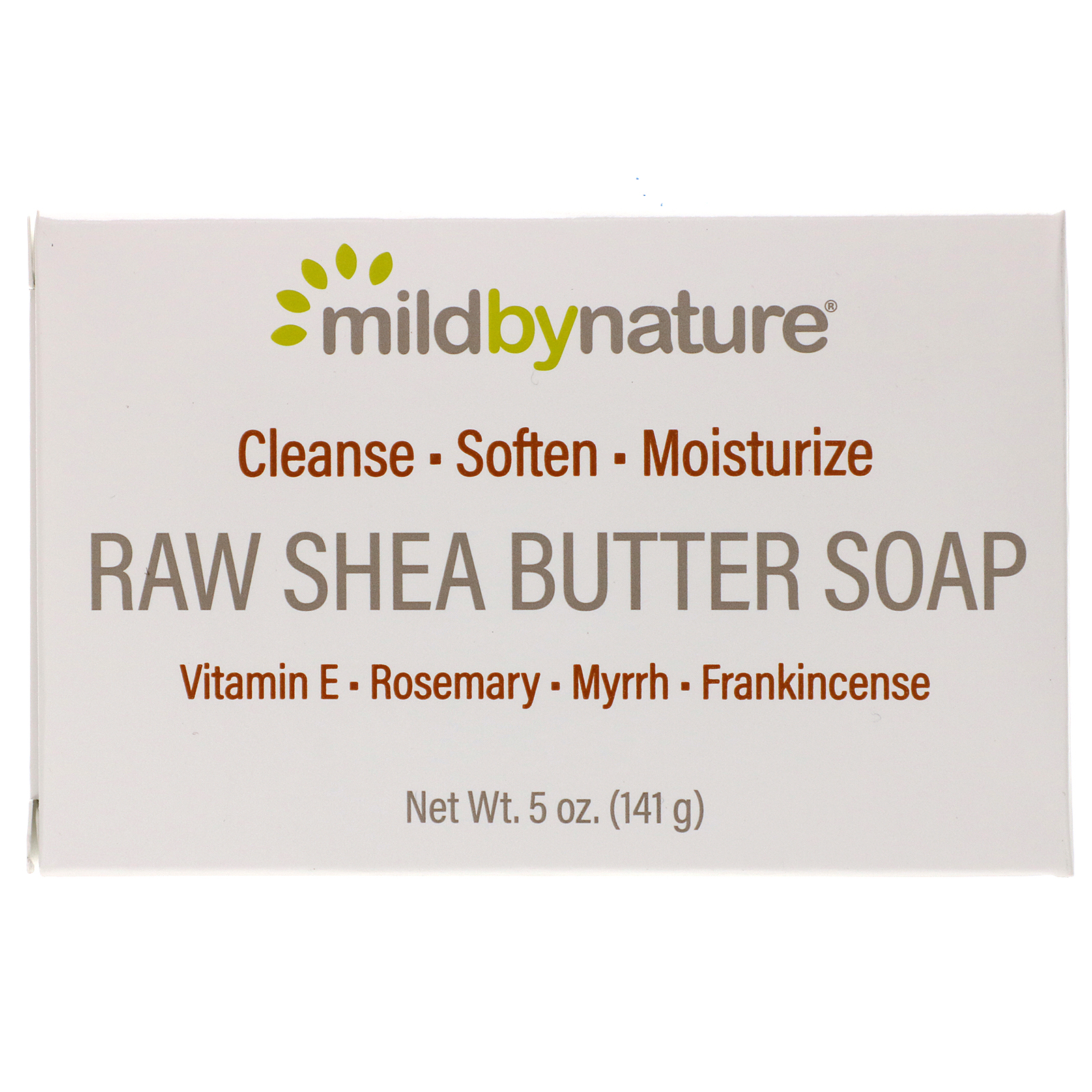 Mild By Nature, Manteiga de Karité Pura, Sabonete em Barra, com Vitamina E, Alecrim, Mirra e Incenso, 5 oz (141 g)