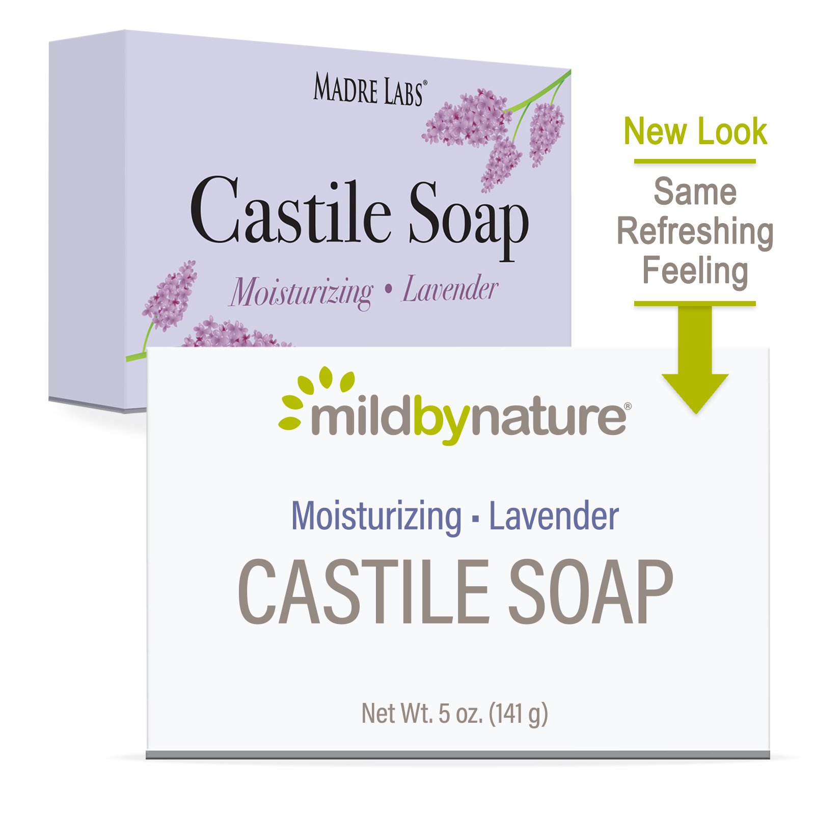 Mild By Nature, Barra de Sabonete Castela, Lavanda, 141 g (5 oz) - Imagem 4