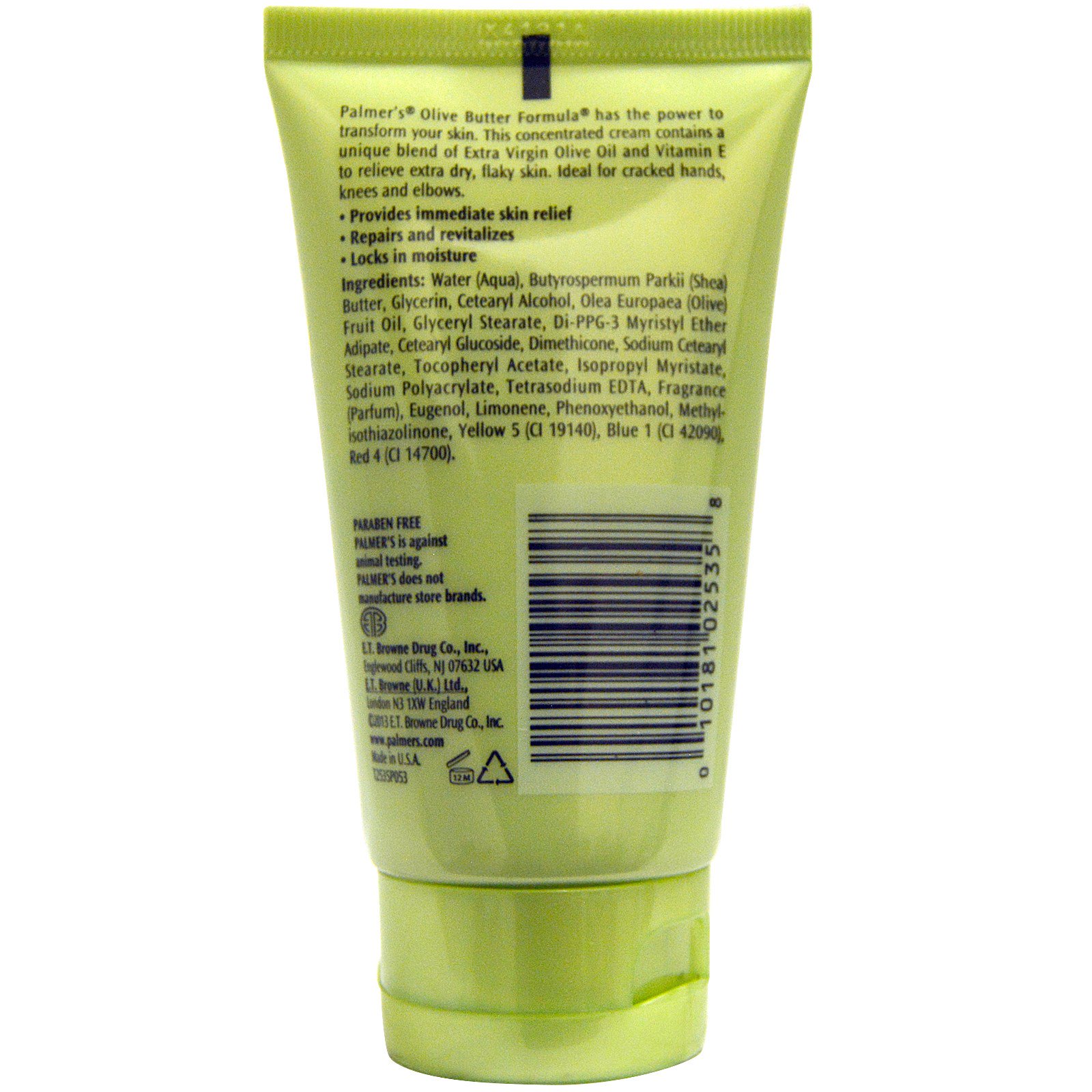 Palmer's, Fórmula com manteiga de oliveira com vitamina E, creme concentrado, 2,1 oz (60 g) - Imagem 2