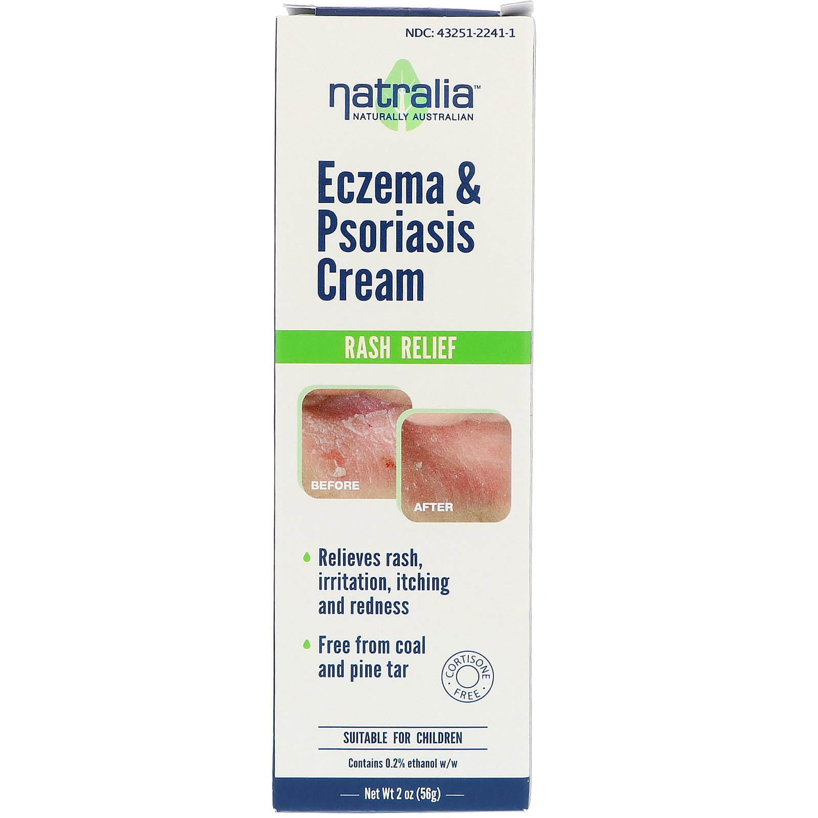 Natralia, Creme contra Eczema e Psoríase, 2 oz (56 g)