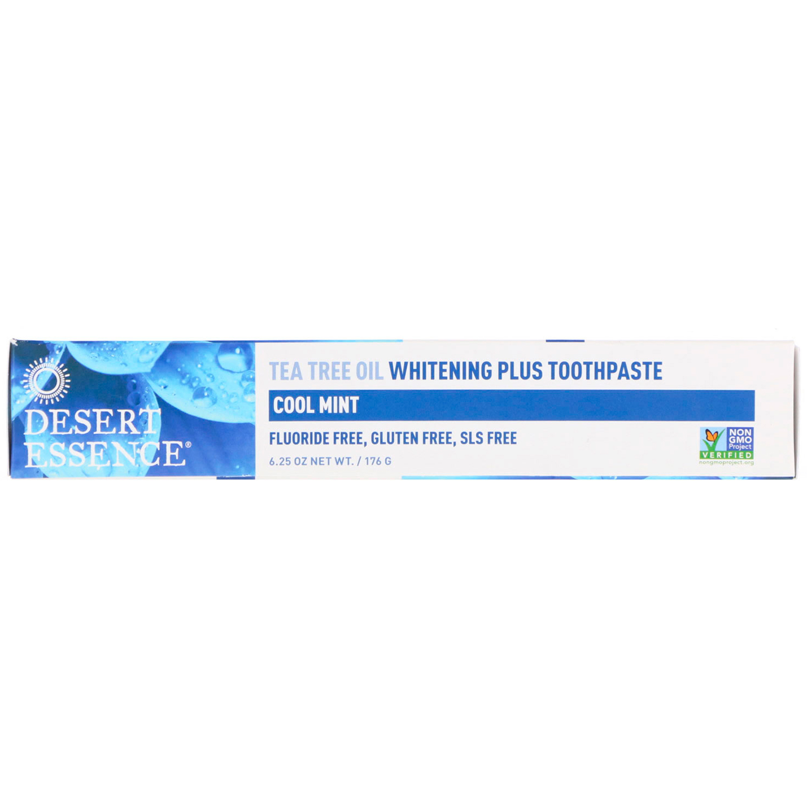 Desert Essence, Tea Tree Oil Whitening Plus Toothpaste, Hortelã Fresca, 176 g (6,25 oz)
