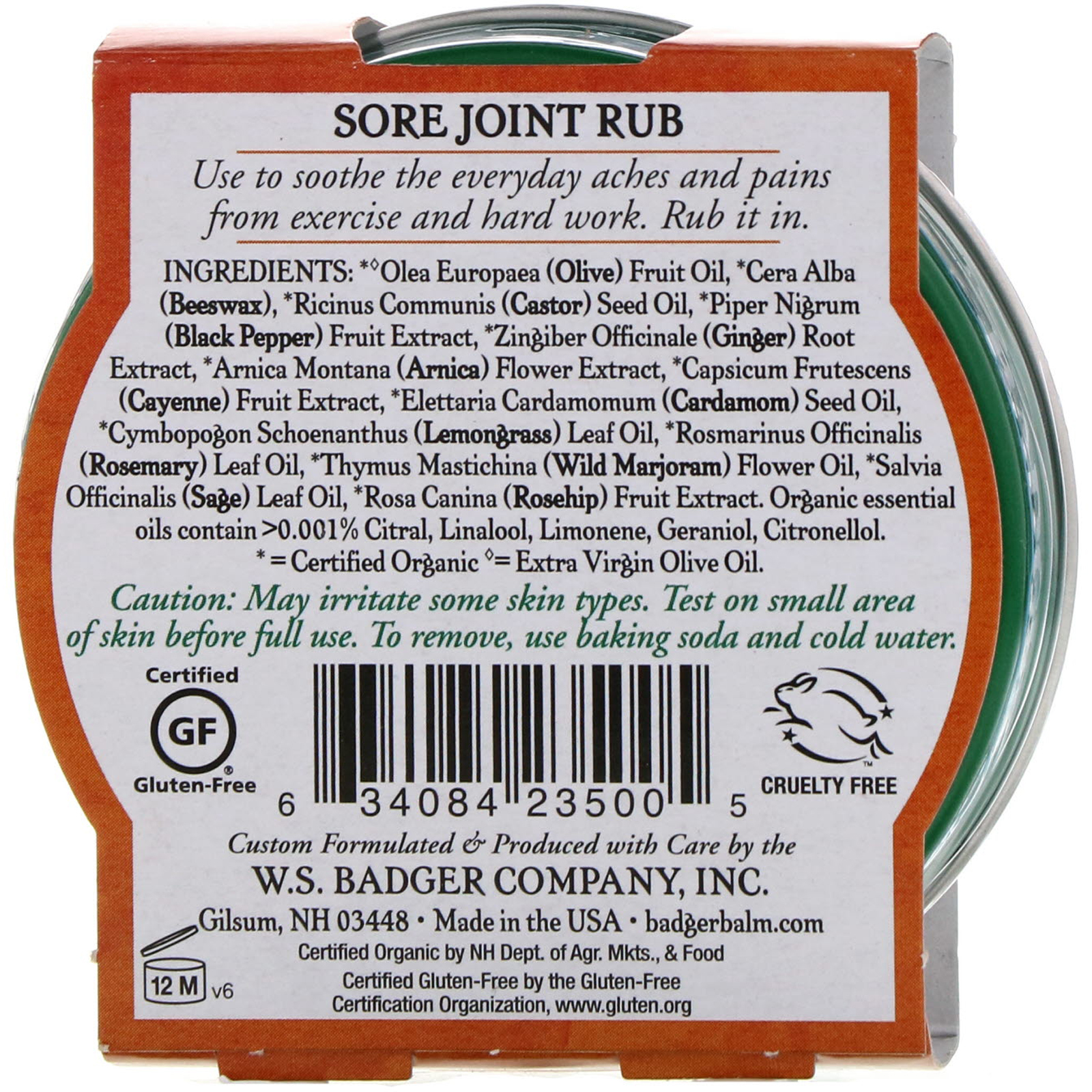 Badger Company, Pomada para Dor nas Articulações, Mistura de Arnica, 56 g (2 oz) - Imagem 2