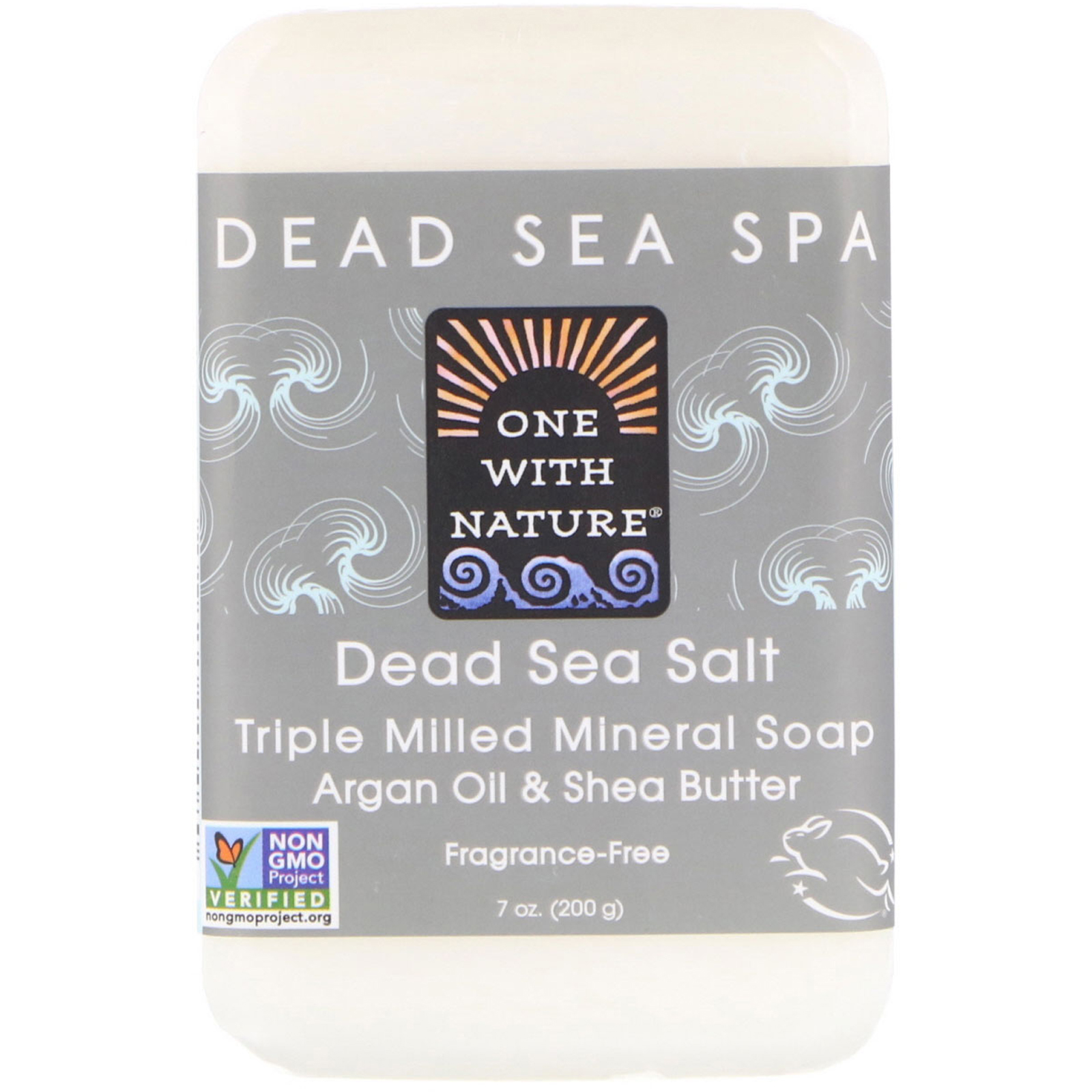 One with Nature, Sabonete em Barra Sal do Mar Morto, 7 oz (200 g)