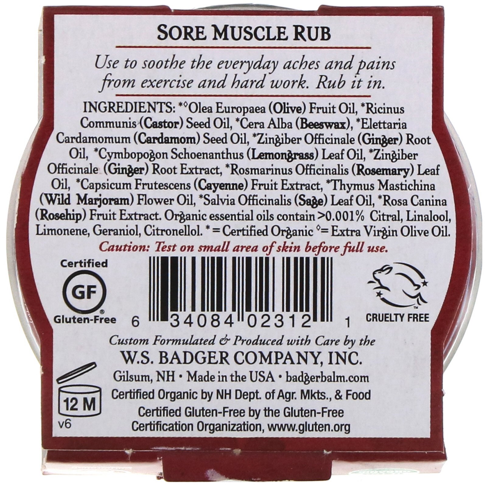 Badger Company, Óleo Para Músculos Doloridos, Cayenne & Gengibre, .75 oz (21 g) - Imagem 2