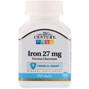 Comprar 21st century, ferro, 27 mg, 110 comprimidos preço no brasil ferro vitaminas e minerais suplemento importado loja 87 online promoção -