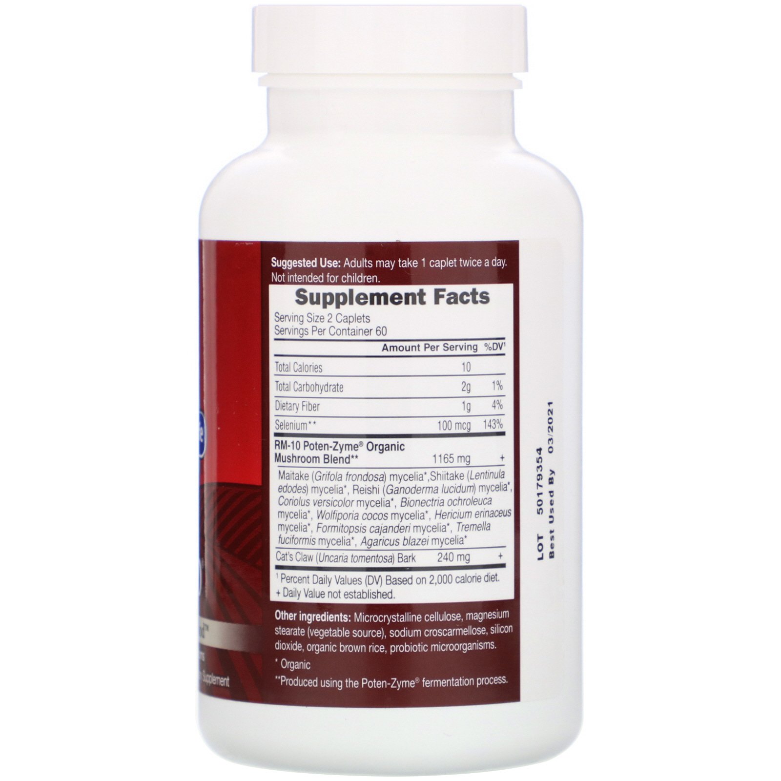 Garden of Life, RM-10, Immune System Food, 120 Vegetarian Caplets - Imagem 2