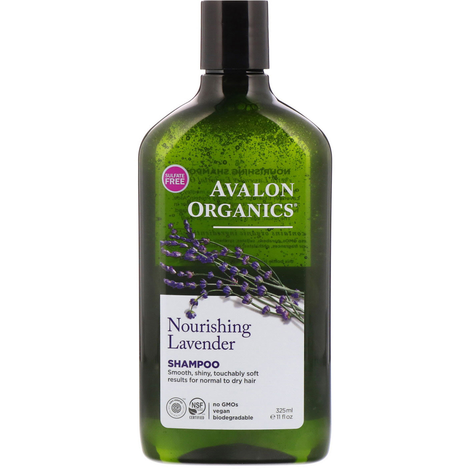 Avalon Organics, Shampoo, Lavanda Nutritiva, 11 fl oz (325 ml)