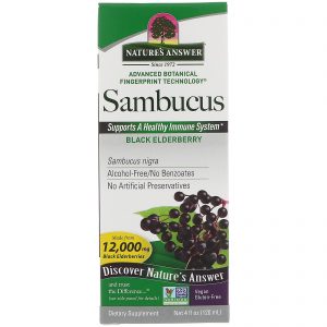 Comprar nature's answer, sambucus, black elderberry, 12,000 mg, 4 fl oz (120 ml) preço no brasil ervas flor do maracujá suplemento importado loja 215 online promoção -