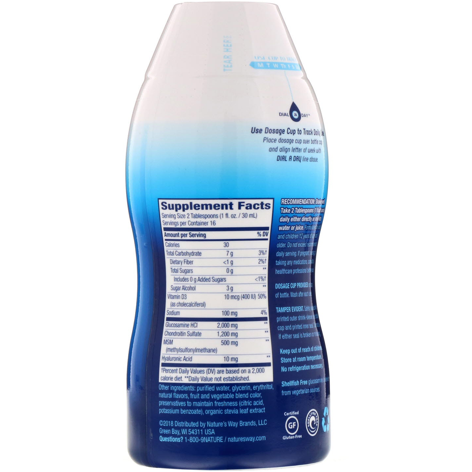 Nature's Way, Joint Movement Glucosamine, Extra Strength, Berry Flavor, 16 fl oz (480 ml) - Imagem 2