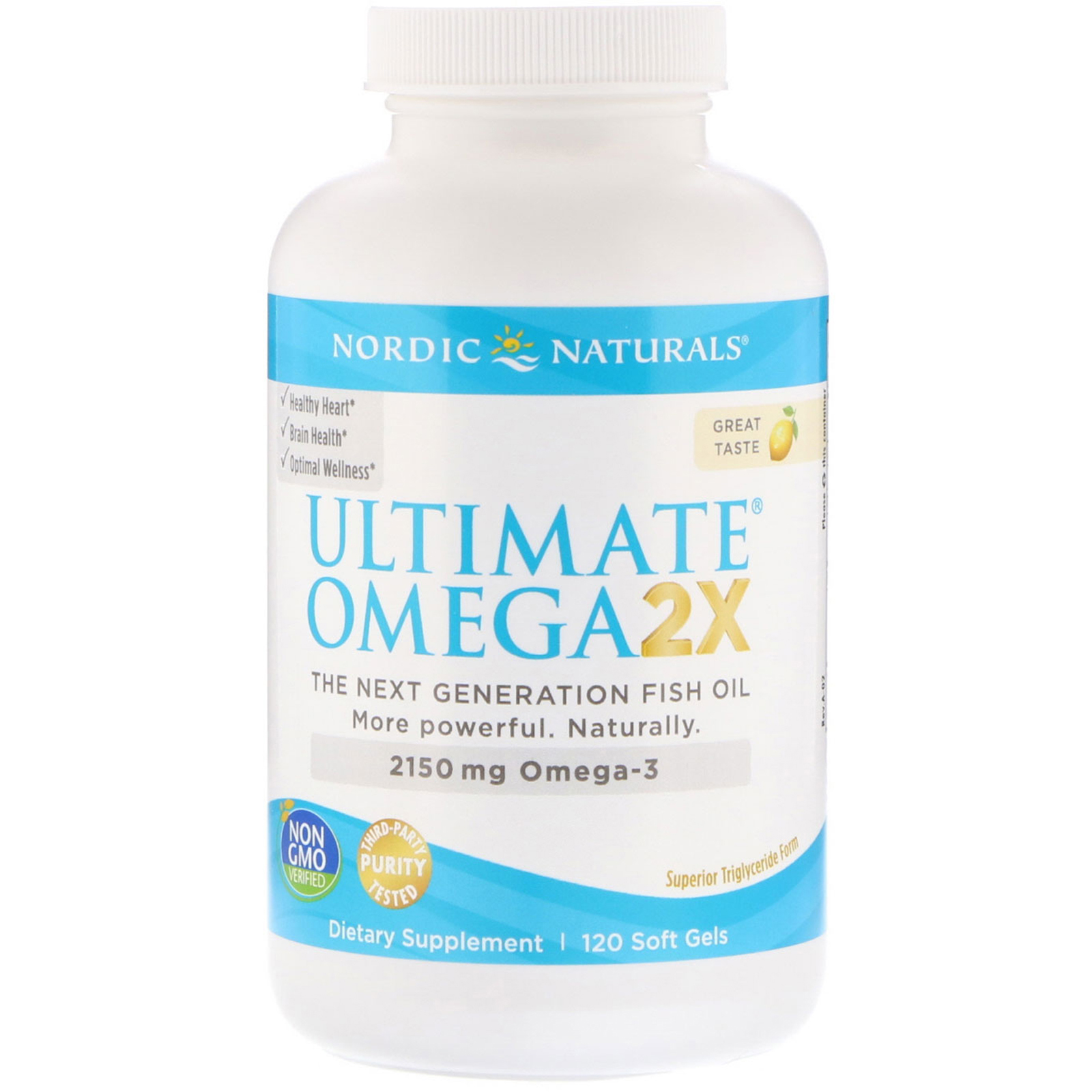 Nordic Naturals, Ultimate Omega 2X, 2.150 mg, 120 Cápsulas Softgel - Imagem 3