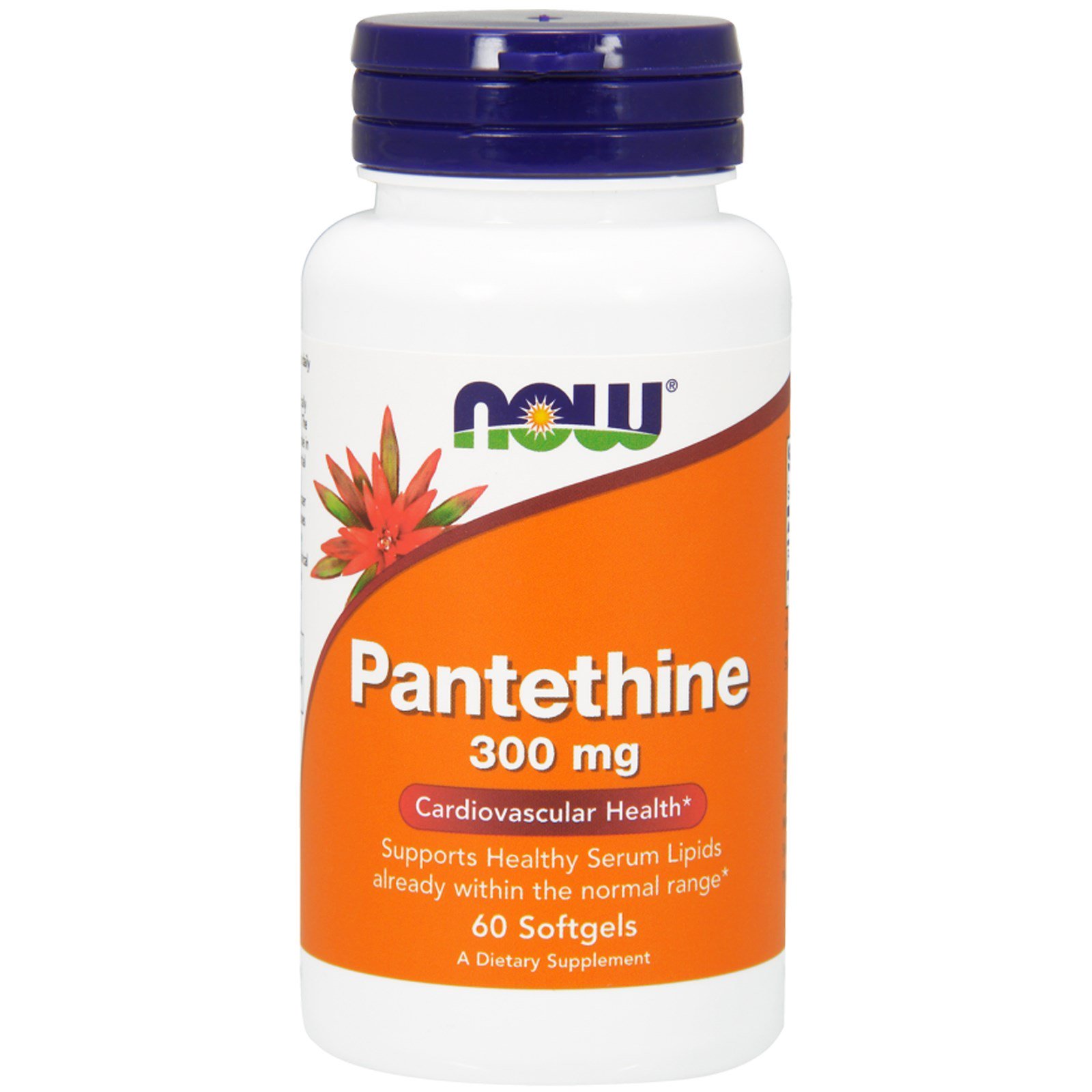 Now Foods, Pantetina, 300 mg, 60 cápsulas softgel