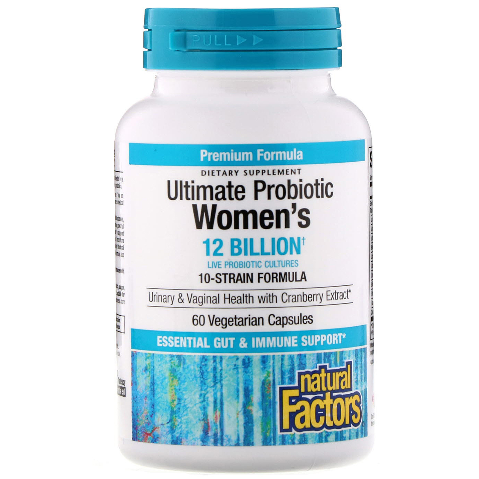 Natural Factors, Ultima Probiotic Women's, 12 Billion CFU, 60 Vegetarian Capsules - Imagem 3