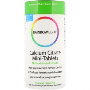 Comprar rainbow light, minicomprimidos de citrato de cálcio, 120 minicomprimidos preço no brasil cálcio osso tópicos de saúde suplemento importado loja 121 online promoção -