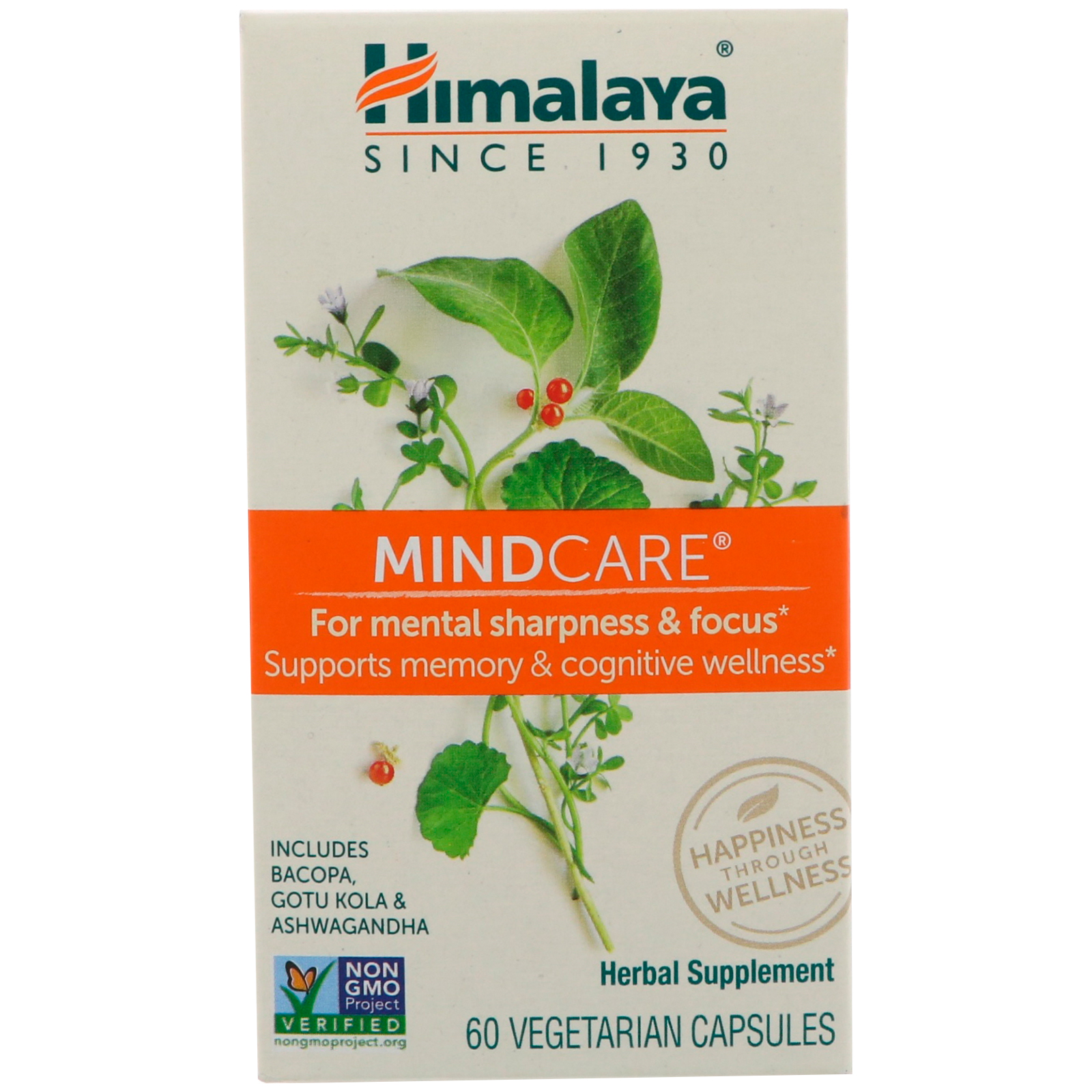Himalaya, MindCare, 60 cápsulas vegetarianas