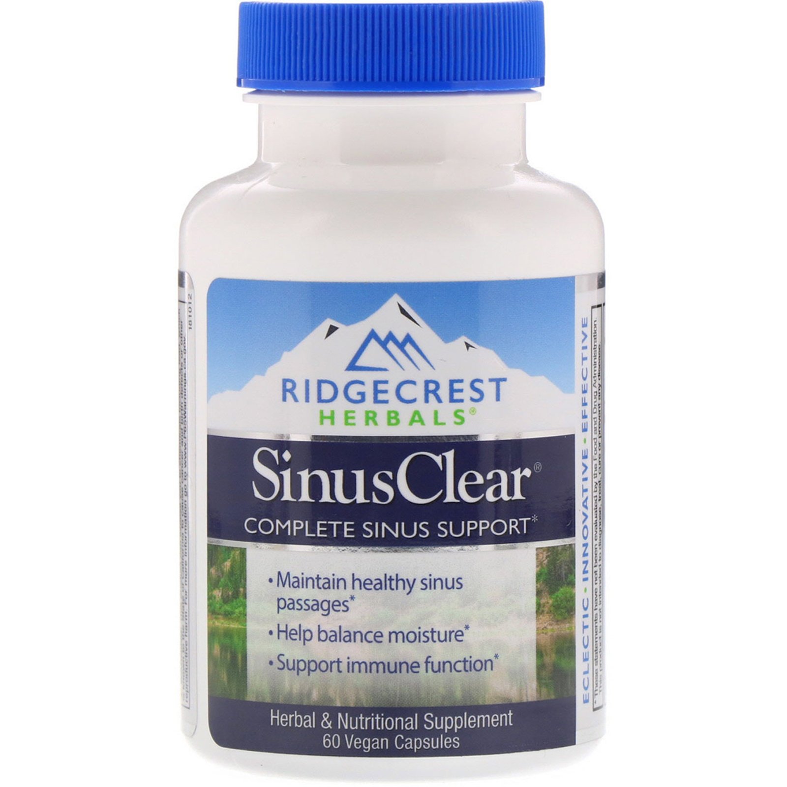 RidgeCrest Herbals, SinusClear, 60 Cápsulas Veganas
