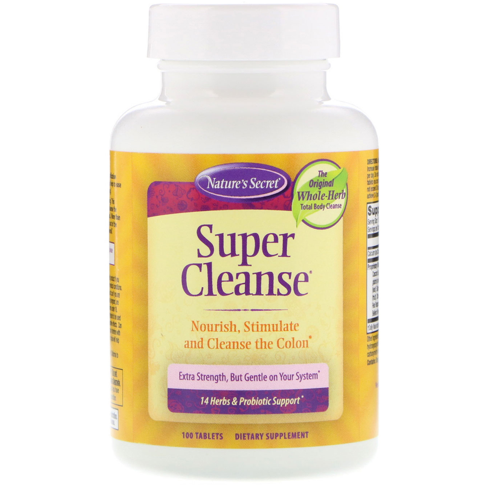 Nature's Secret, Super Limpeza, 100 Comprimidos - Imagem 3