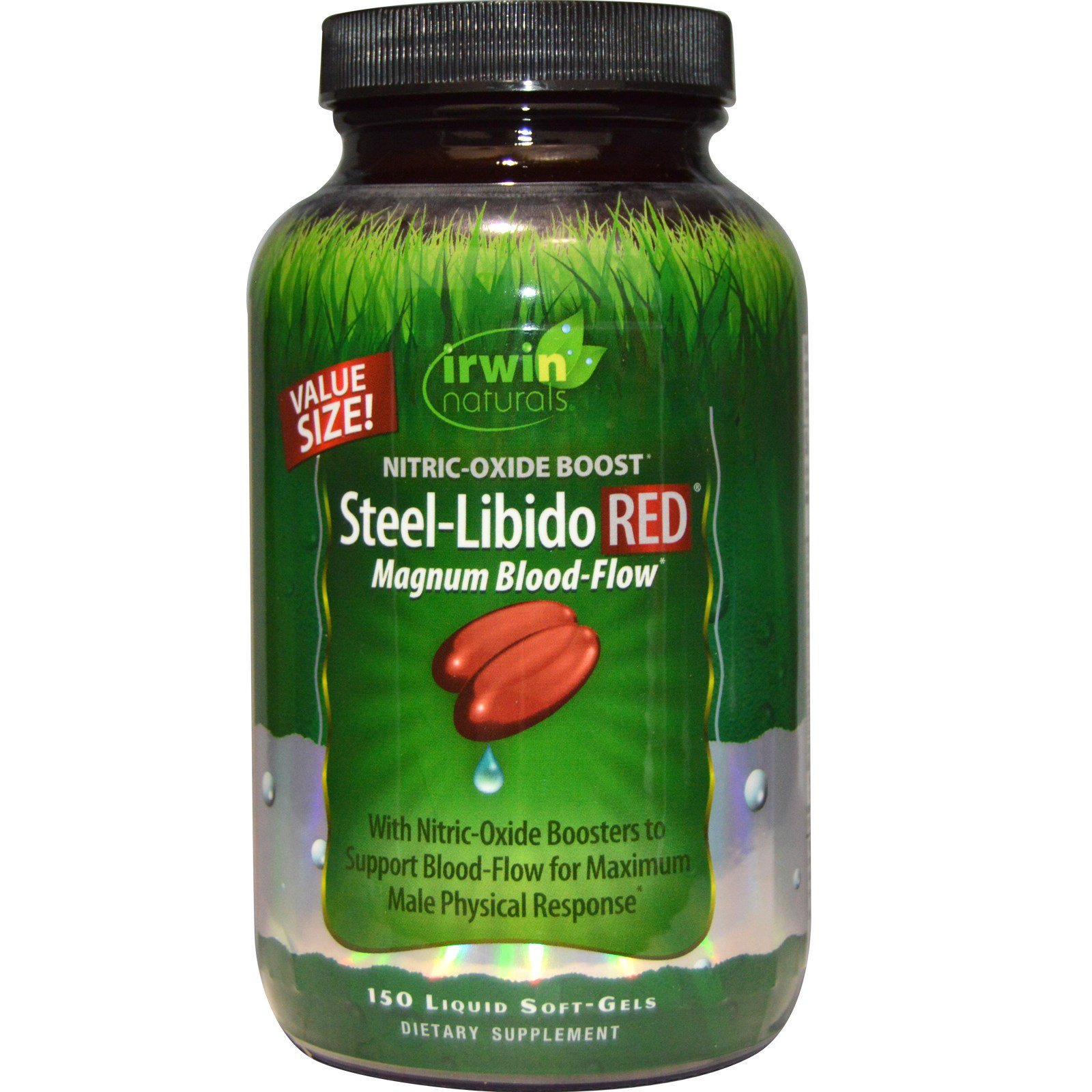 Irwin Naturals, Steel-Libido Red, Magnum Blood-Flow, 150 Cápsulas Softgel Líquidas