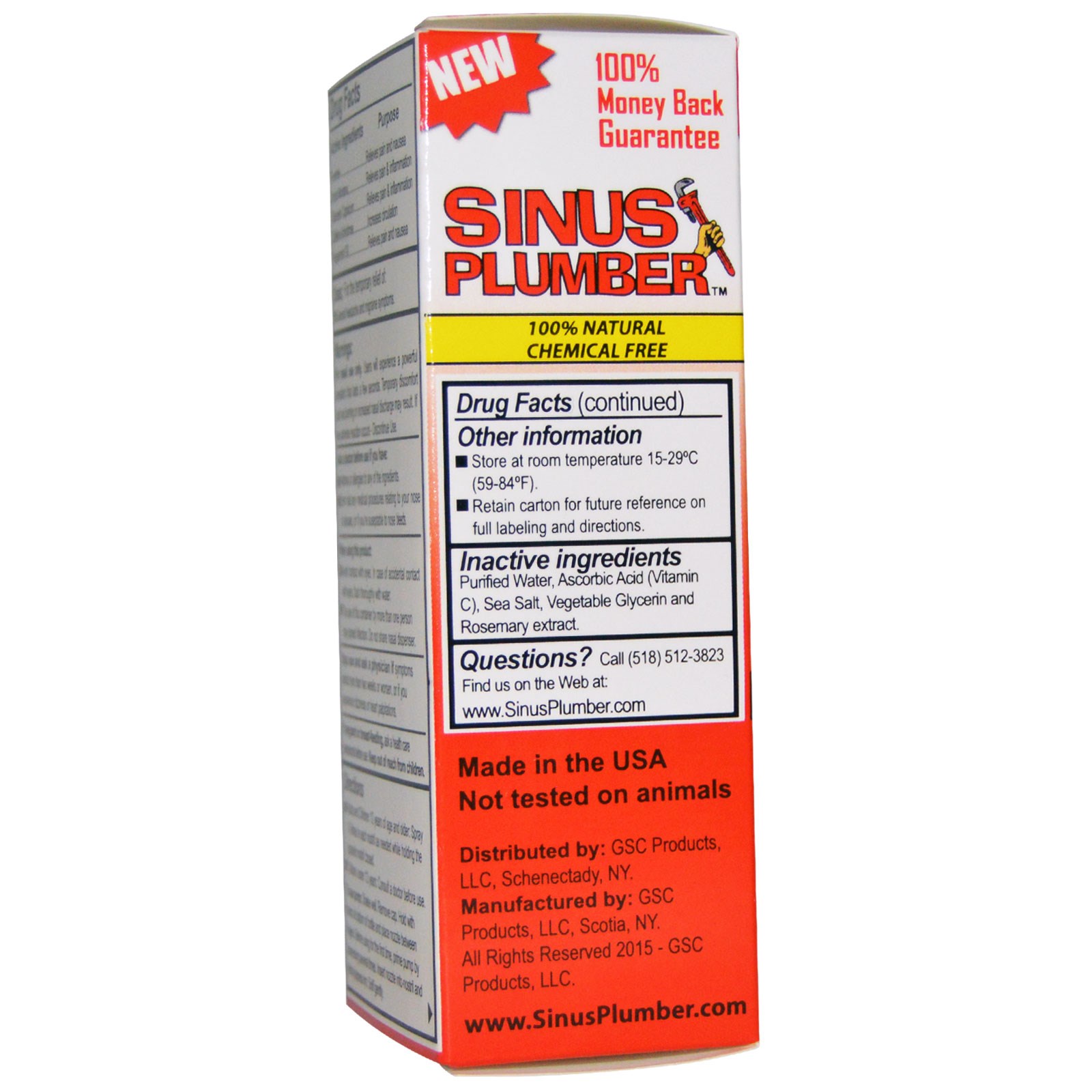 Greensations, Alívio Para o Sinus, Spray Nasal Para Dor de Cabeça, 0,68 fl oz (20 ml) - Imagem 3
