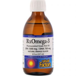 Comprar natural factors, rx ômega-3, sabor natural de laranja, 8 fl oz (237 ml) preço no brasil ômega 3 óleo de peixe suplementos nutricionais suplemento importado loja 301 online promoção -