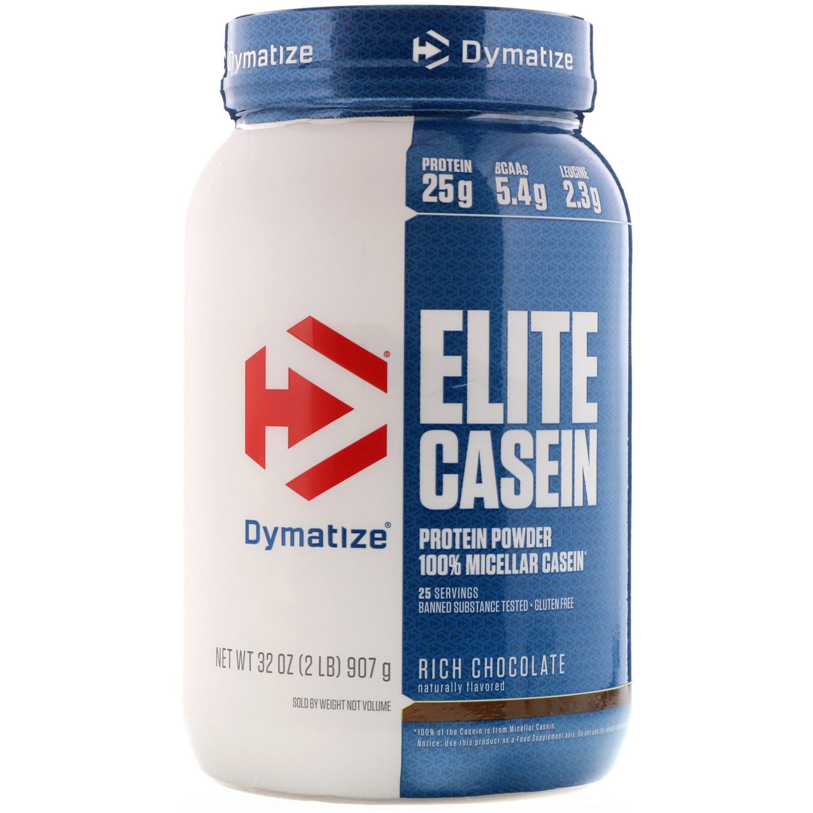 Dymatize Nutrition, Elite Casein, Chocolate, 2 lbs (907 g)