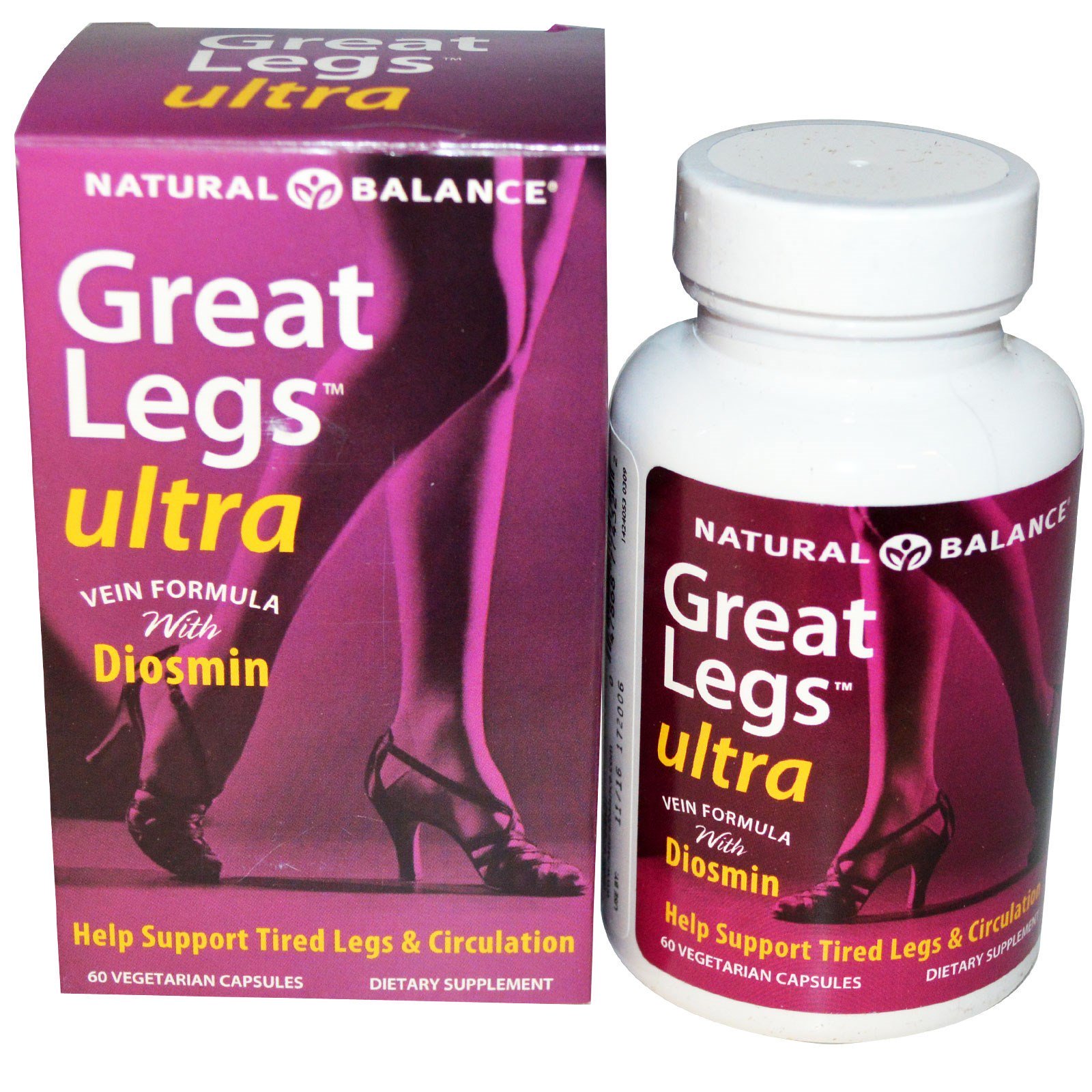 Natural Balance, Belas Pernas, Fórmula Ultra para Veias, 60 Cápsulas Vegetarianas