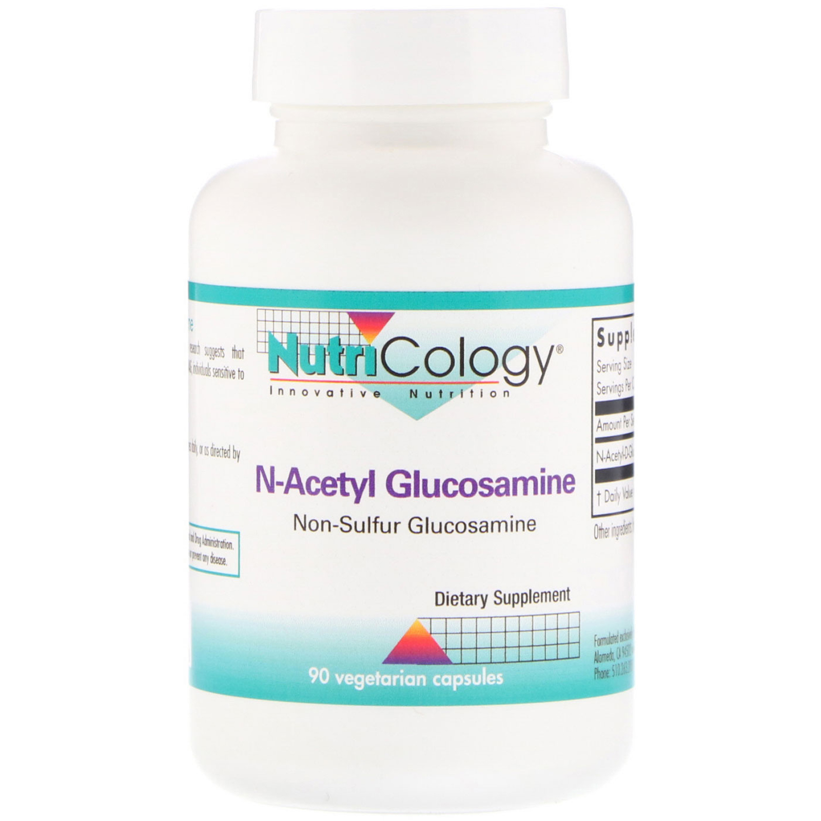 Nutricology, N-Acetilglicosamina, 90 Cápsulas Vegetarianas