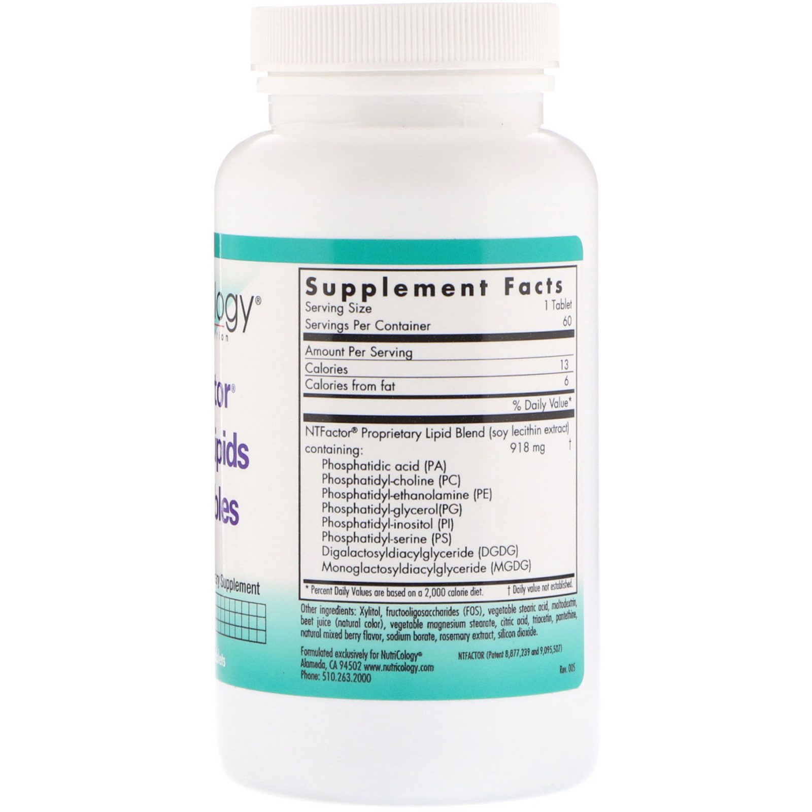 Nutricology, NT Factor EnergyLipids mastigáveis, 60 comprimidos mastigáveis - Imagem 2