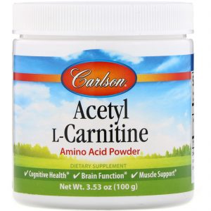 Comprar carlson labs, acetil-l-carnitina, pó aminoácido, 3,53 oz (100 g) preço no brasil acetil l-carnitina suplementos nutricionais suplemento importado loja 237 online promoção -