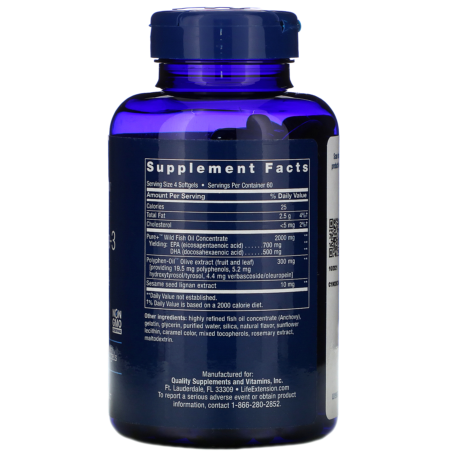 Life Extension, Omega Foundations, Super Omega-3, 240 Cápsulas Softgel - Imagem 2