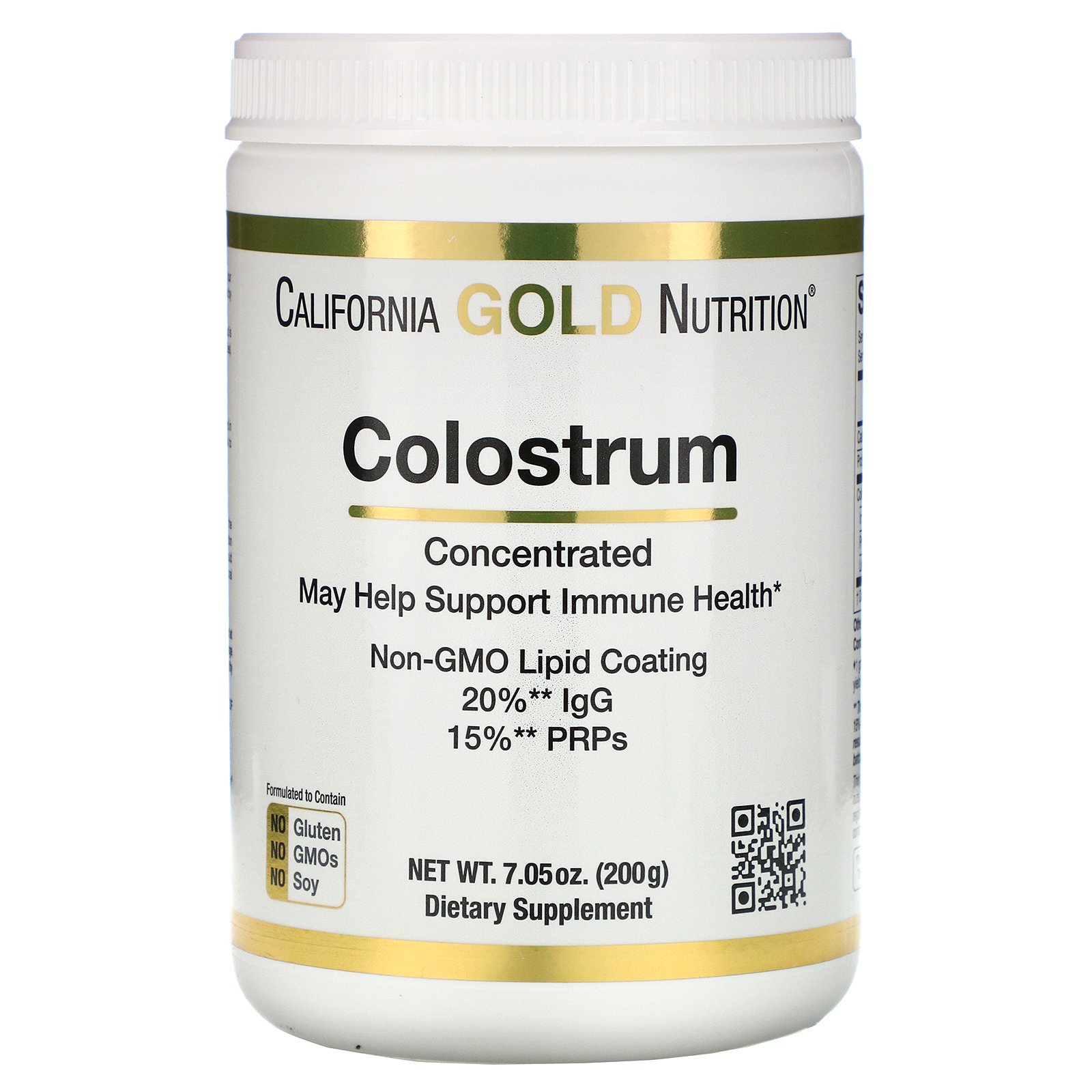 California Gold Nutrition, Colostro em Pó, Concentrado, 200 g (7,05 oz)