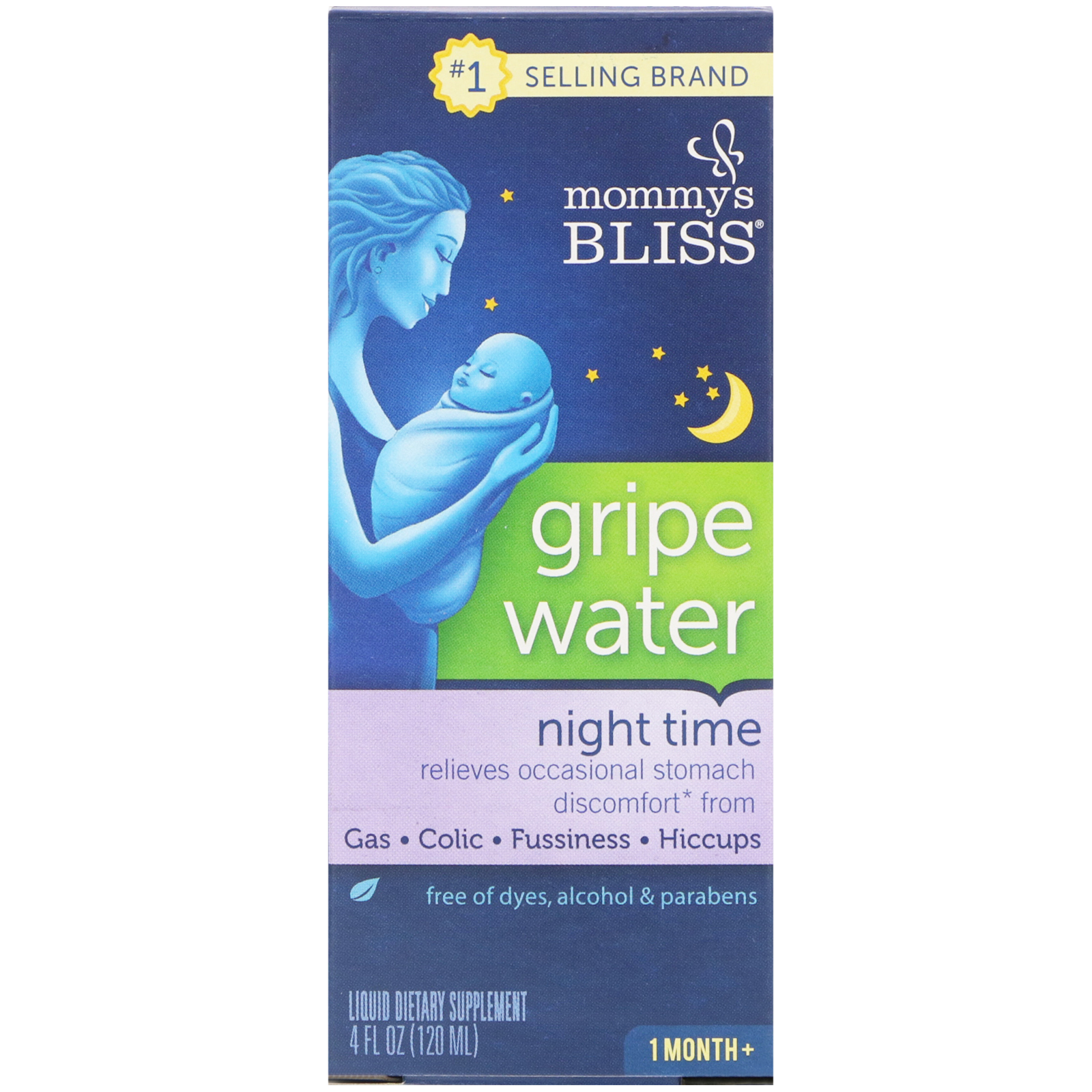 Mommy's Bliss, Período Noturno, Água para Gripe, 4 fl oz (120 ml) - Imagem 2