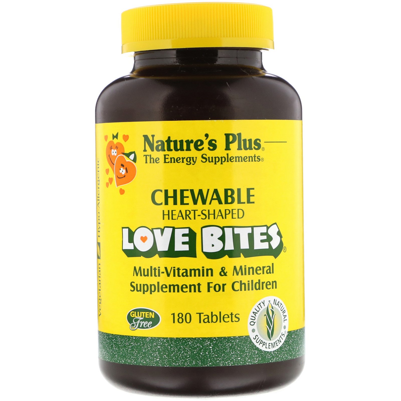 Nature's Plus, Love Bites, Multi-Vitamin & Mineral, Supplement For Children, 180 Tablets