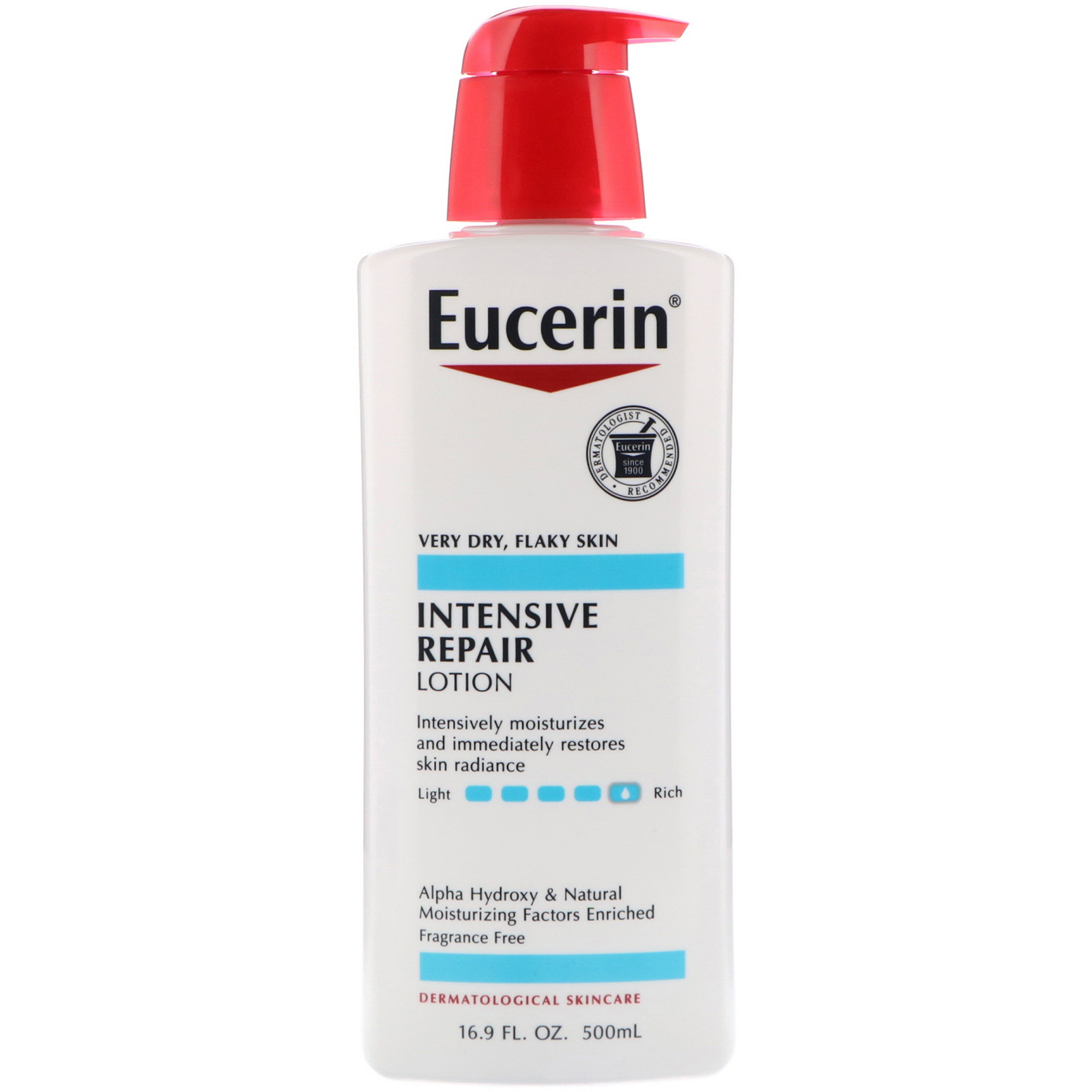 Eucerin, Loção Intensiva para Reparos, Sem Fragrância, 500 ml (16,9 fl oz)
