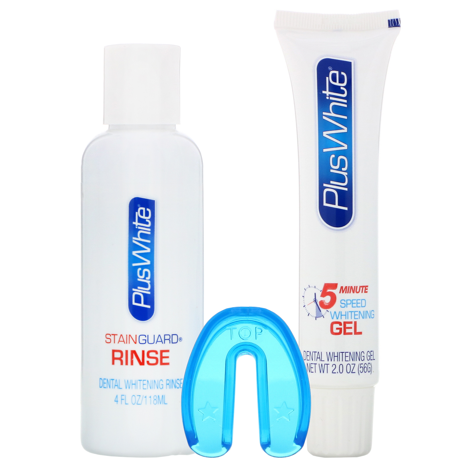 Plus White, Sistema de Clareamento Premier de 5 Minutos, Kit de Clareamento de 3 Peças