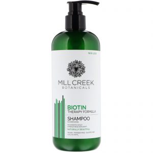 Comprar mill creek botanicals, shampoo biotina, fórmula de terapia, 414 ml (14 fl oz) preço no brasil banho & beleza cuidados com os cabelos xampu suplemento importado loja 121 online promoção -