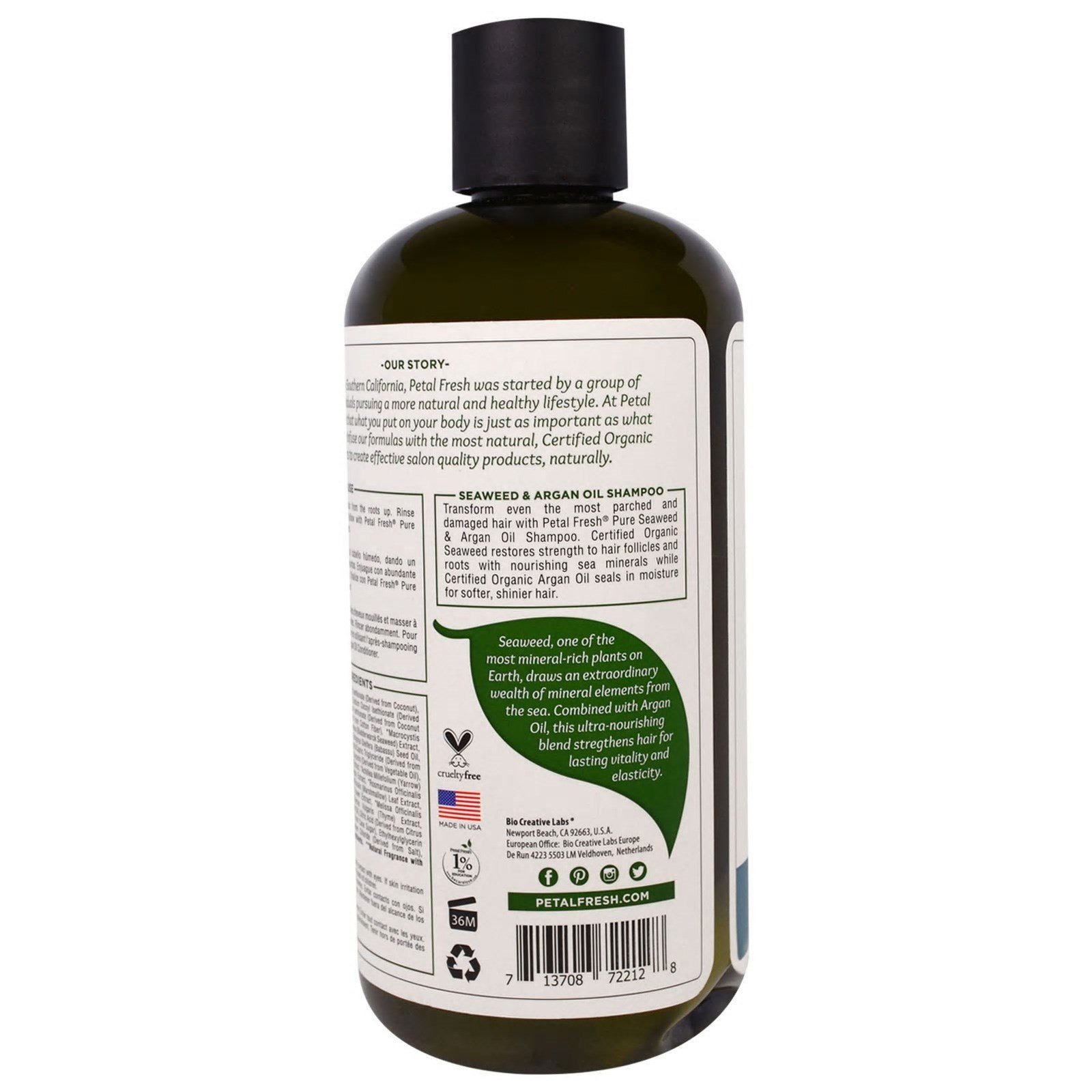 Petal Fresh, Pure, Shampoo de Fortalecimento, Algas Marinhas & Óleo de Argania, 475 ml - Imagem 3