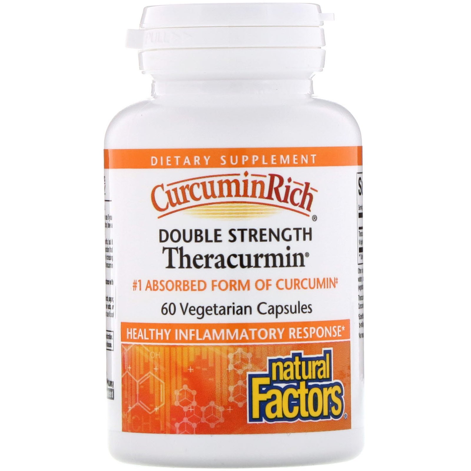Natural Factors, CurcuminRich, Theracurmin de Potência em Dobro, 60 Cápsulas Vegetais - Imagem 3
