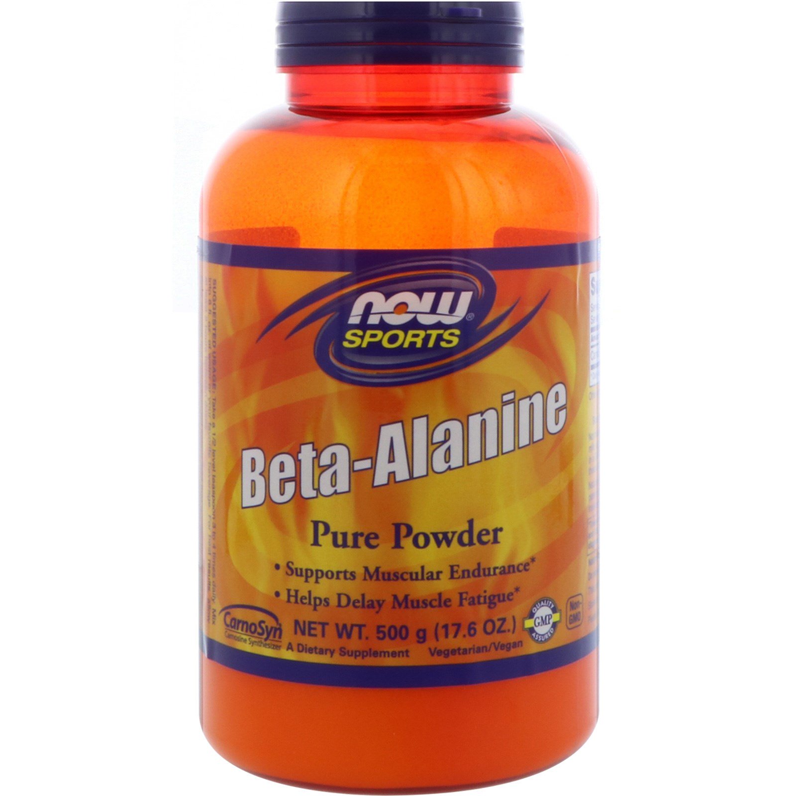 Now Foods, Esportes, Beta-Alanina, Pó Puro, 500 g (17,6 oz)