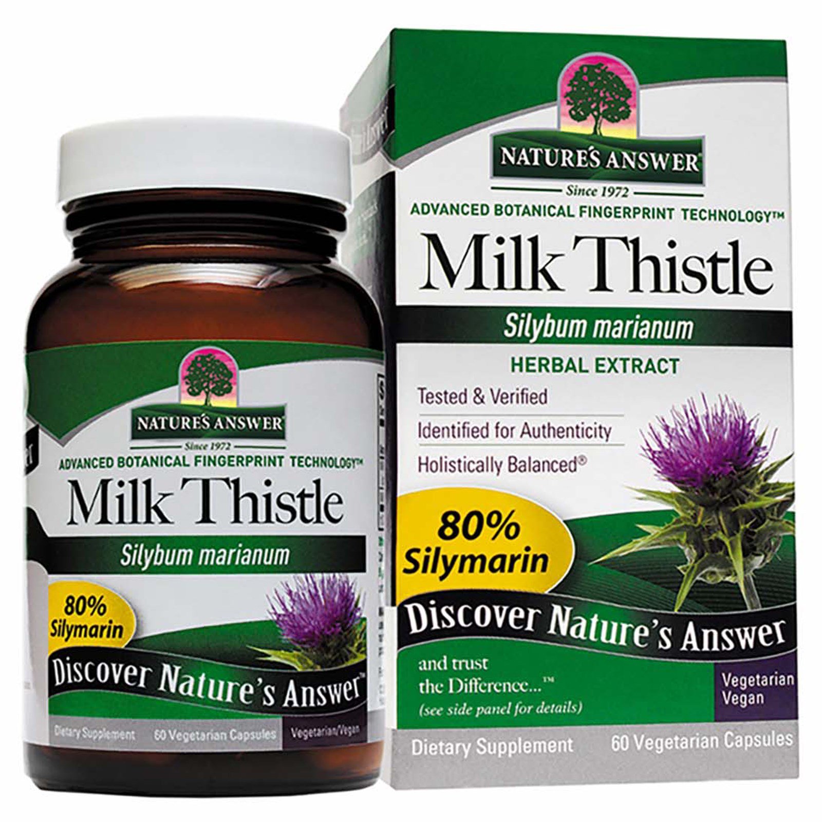 Nature's Answer, Milk Thistle, 60 Vegetarian Capsules